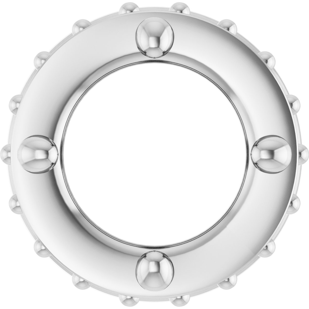Hidden Halo-Style Bezel-Style Pendant