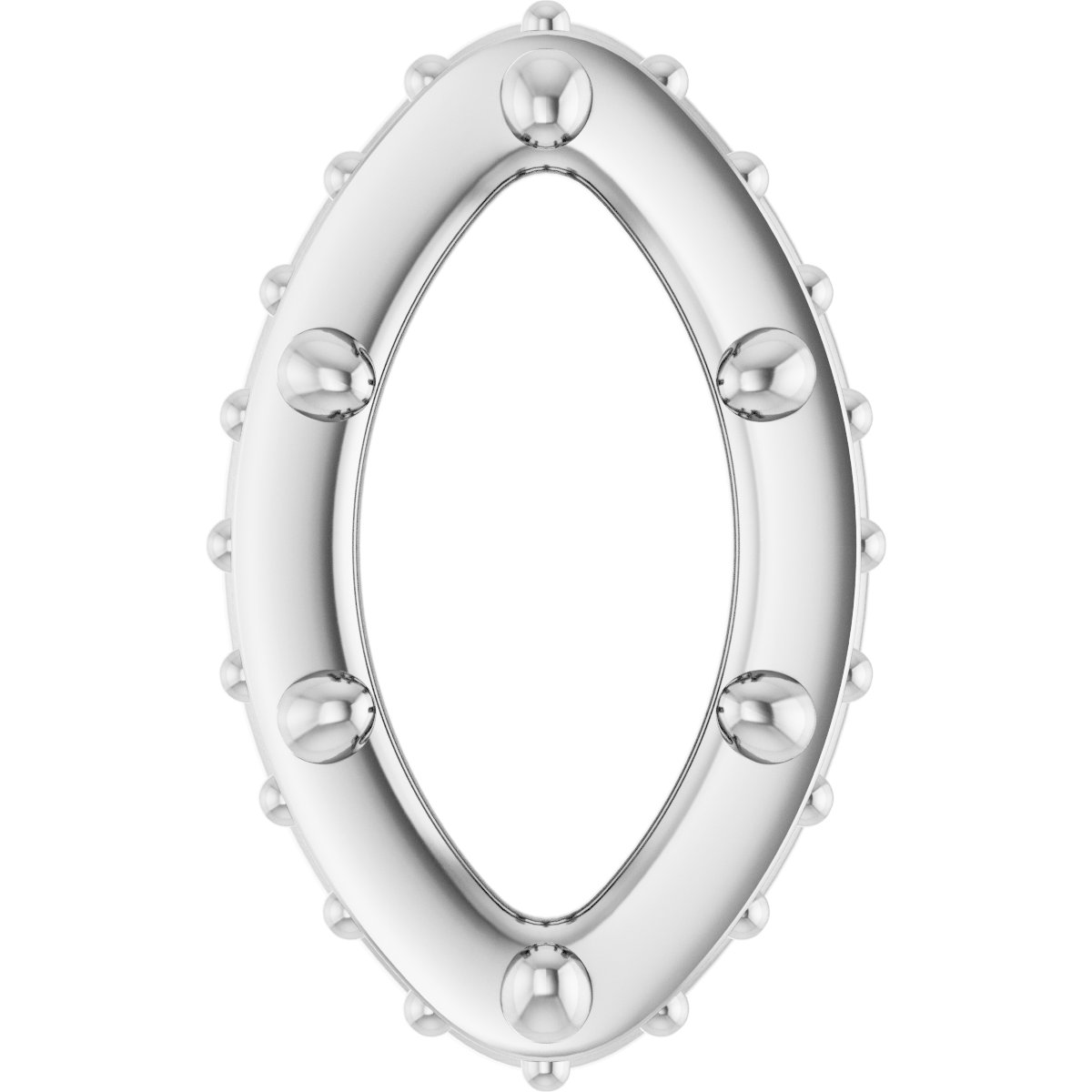 Hidden Halo-Style Bezel-Style Pendant