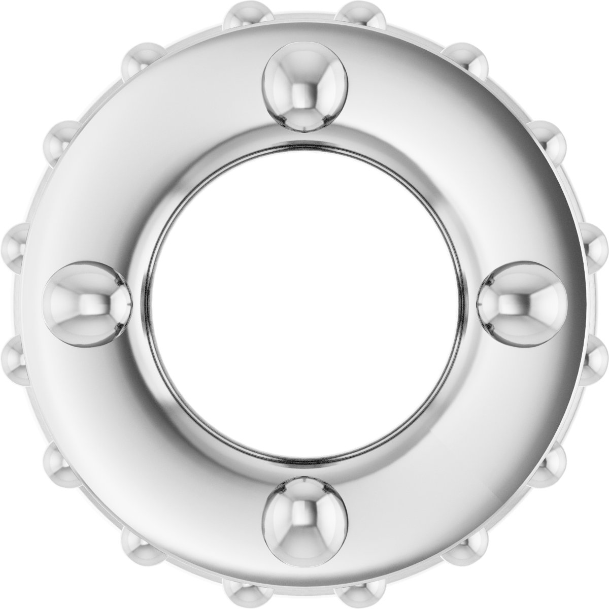 Hidden Halo-Style Bezel-Style Pendant