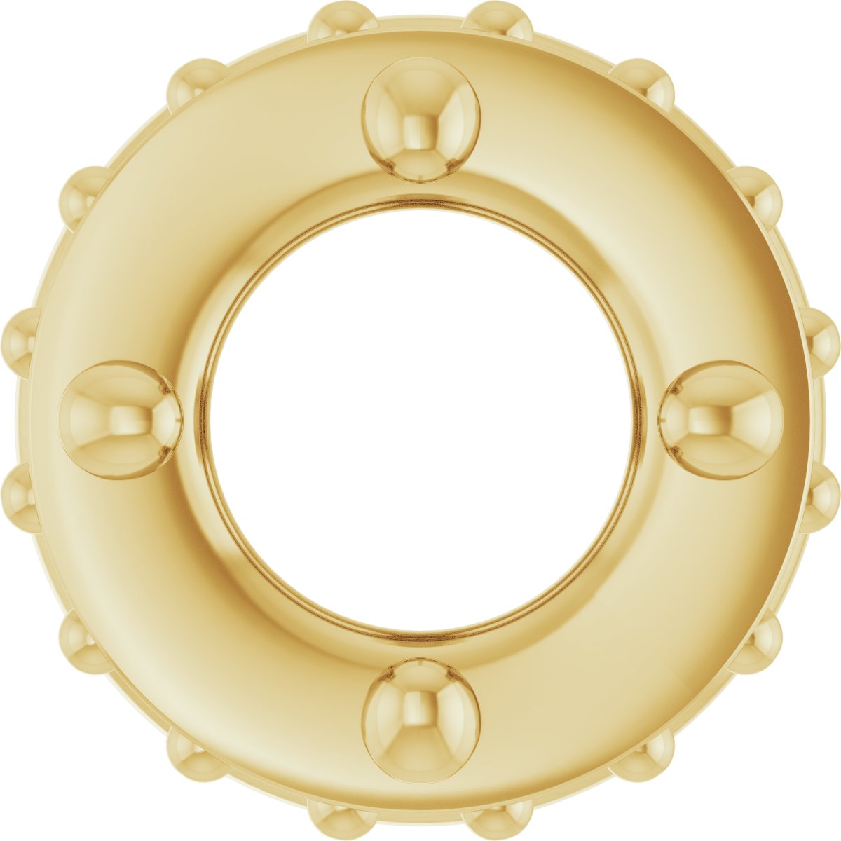 Hidden Halo-Style Bezel-Style Pendant