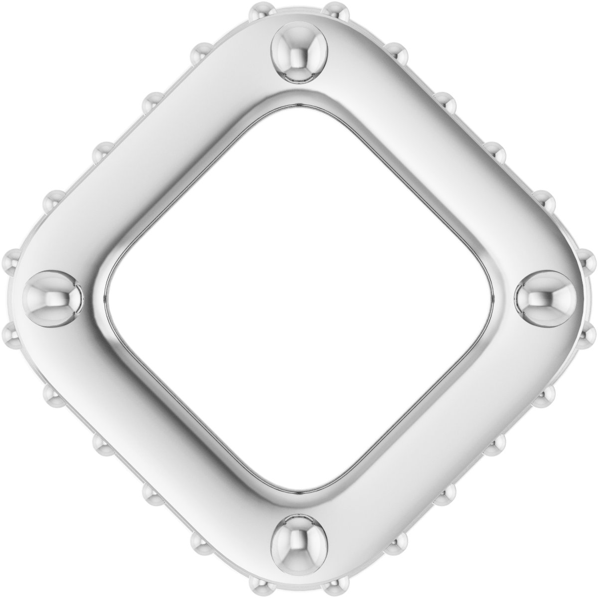 Hidden Halo-Style Bezel-Style Pendant