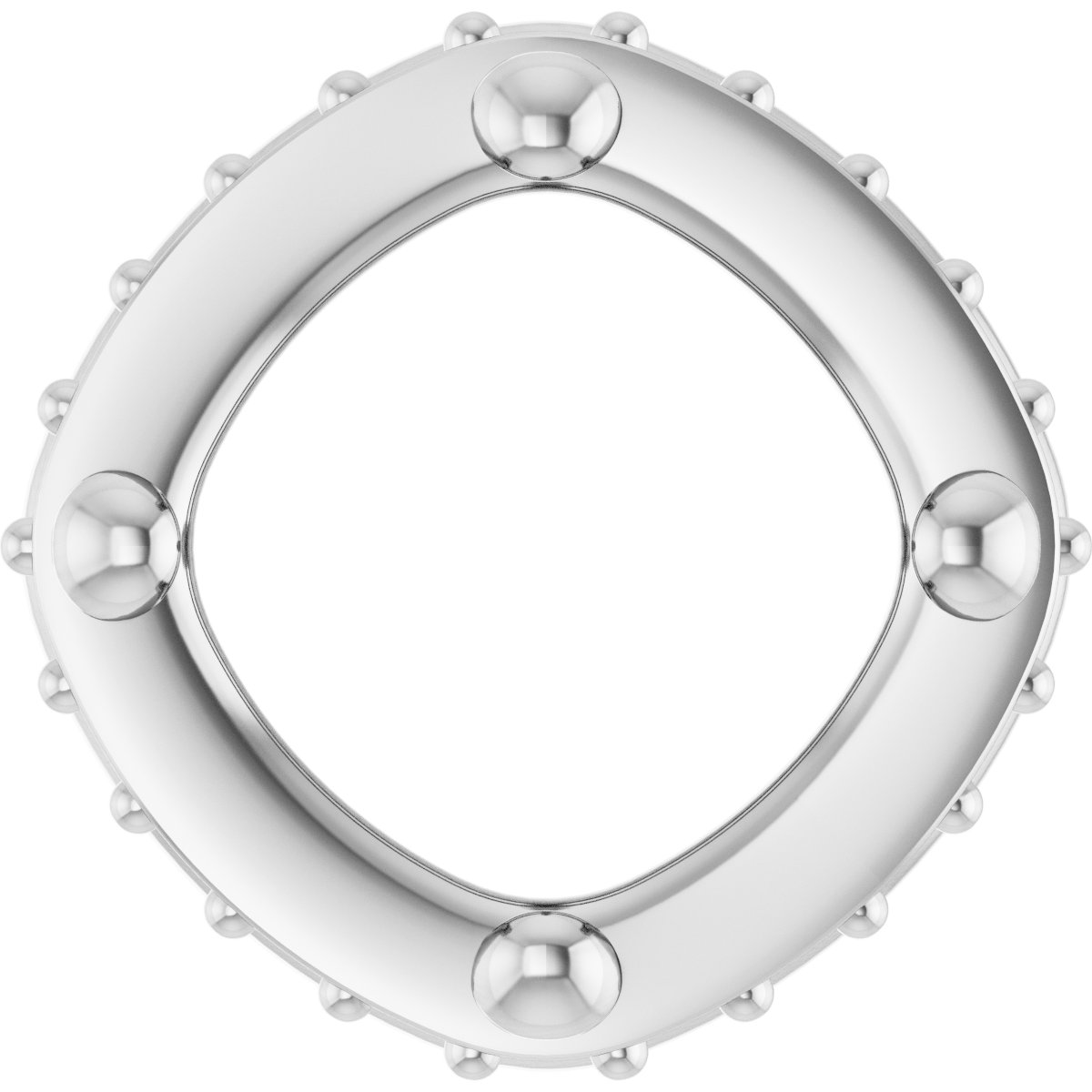 Hidden Halo-Style Bezel-Style Pendant