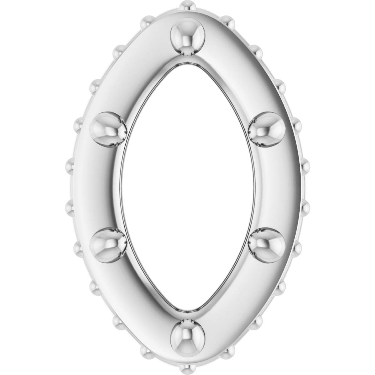 Hidden Halo-Style Bezel-Style Pendant