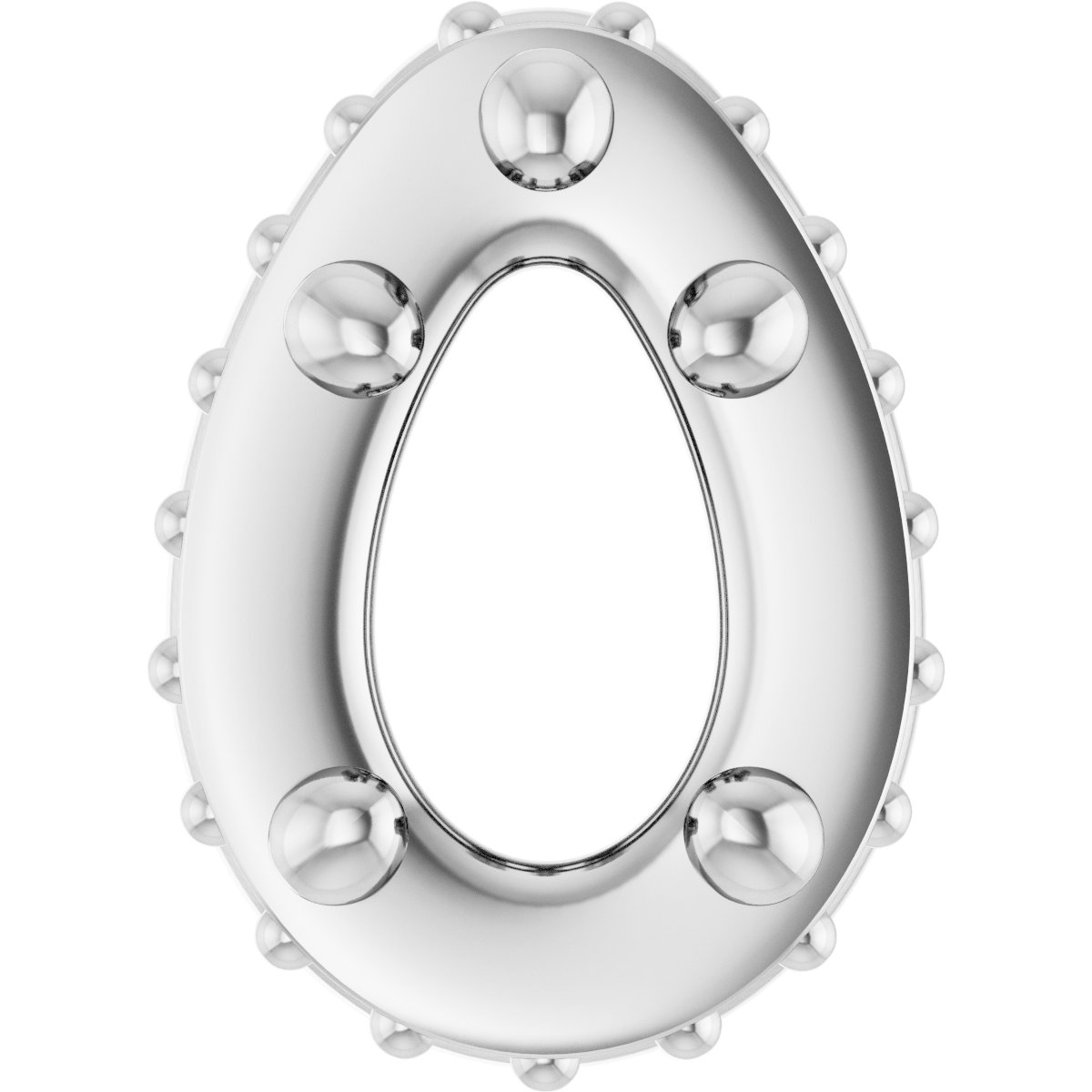 Hidden Halo-Style Bezel-Style Pendant