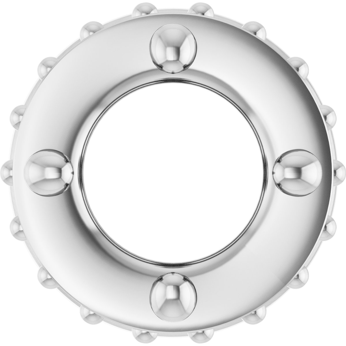 Hidden Halo-Style Bezel-Style Pendant