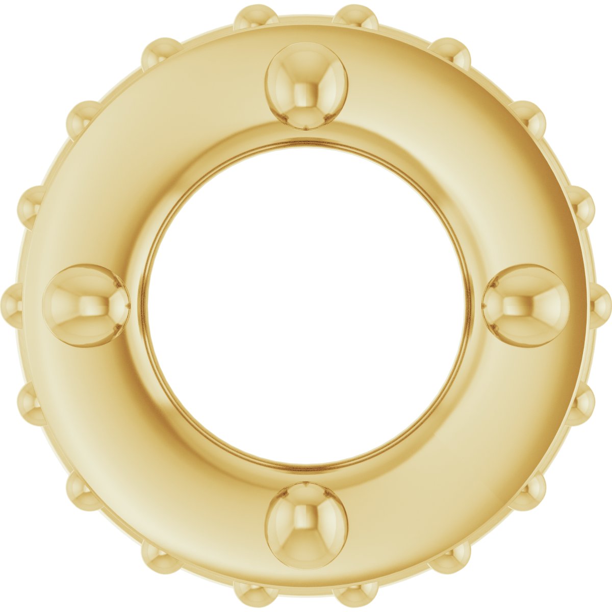 Hidden Halo-Style Bezel-Style Pendant