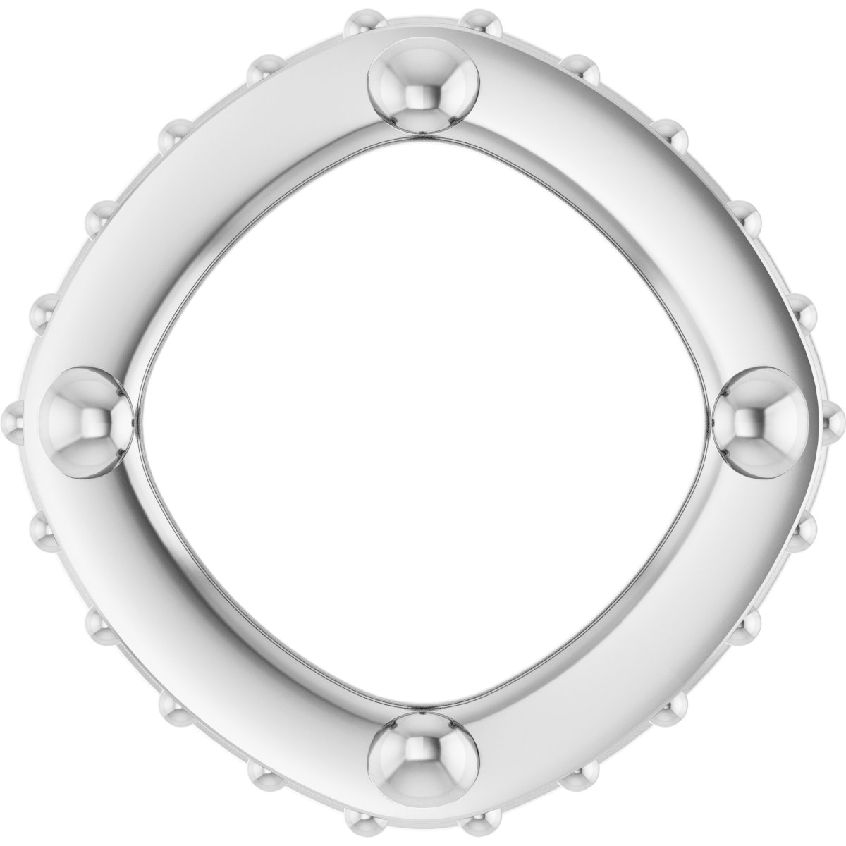 Hidden Halo-Style Bezel-Style Pendant