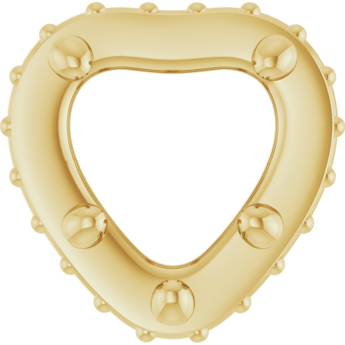 6.5x6.5 mm Heart Pendant Mounting — Saleh Jewelers