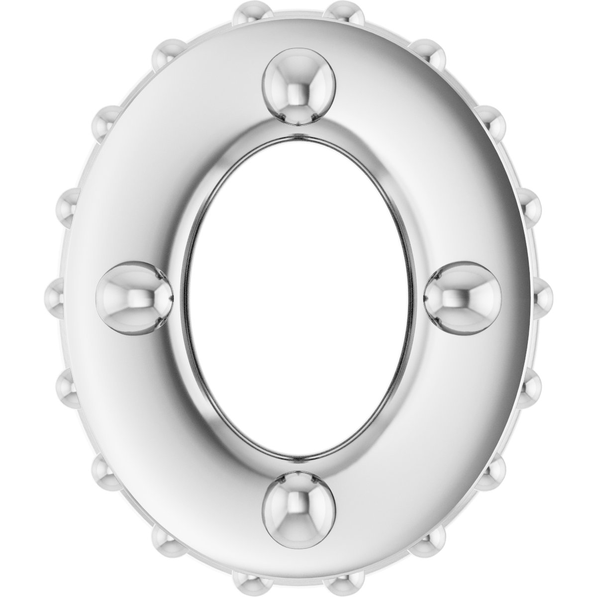 Hidden Halo-Style Bezel-Style Pendant