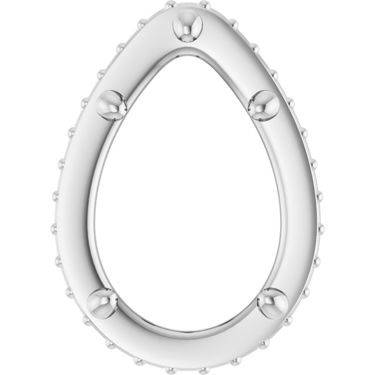 Hidden Halo-Style Bezel-Style Pendant