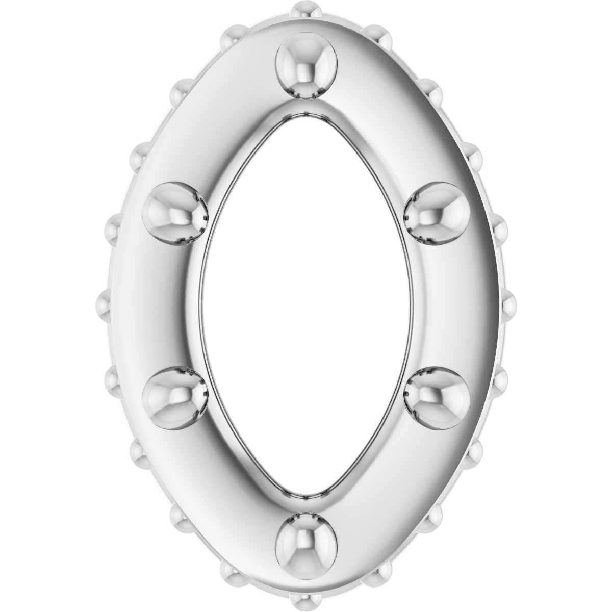 Hidden Halo-Style Bezel-Style Pendant