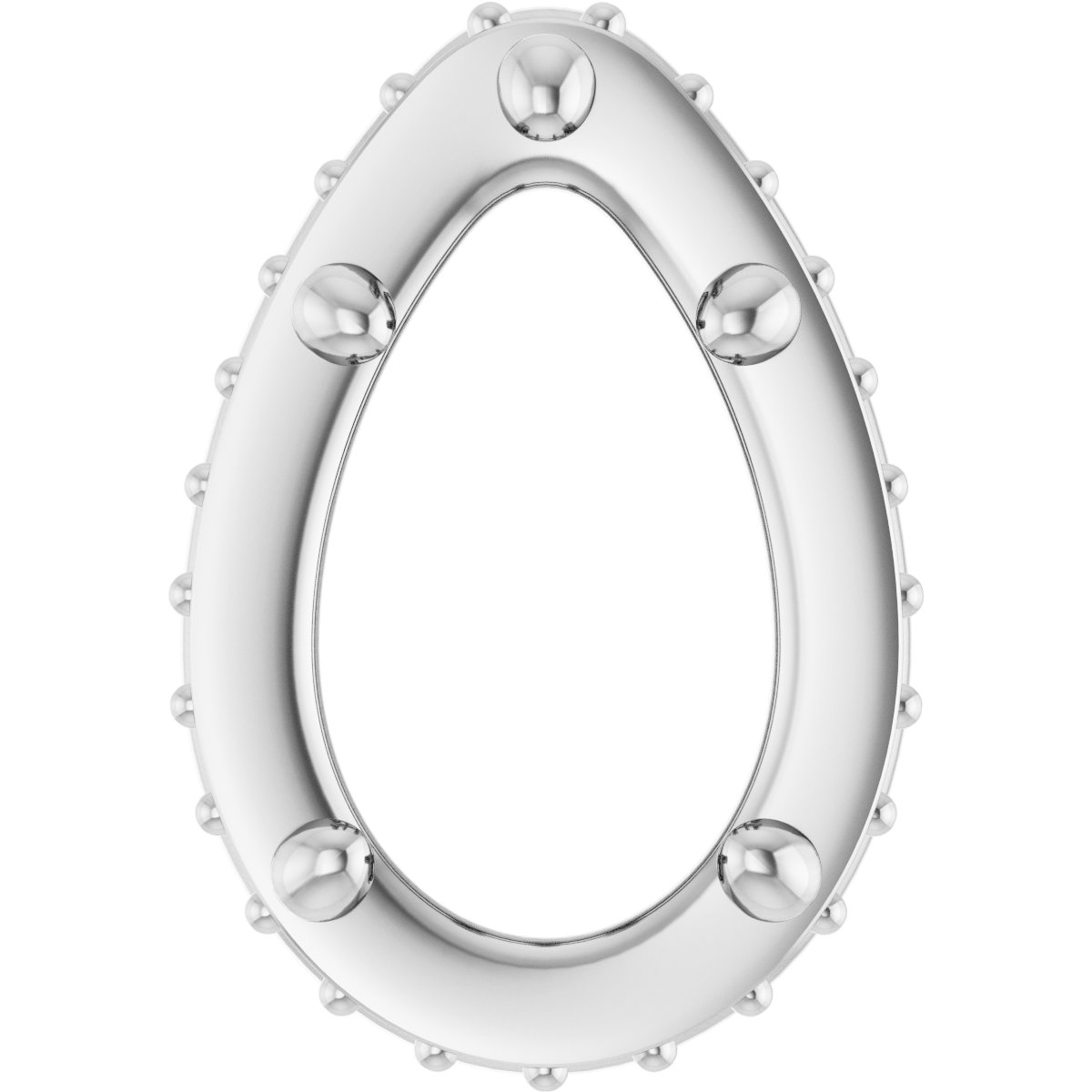 Hidden Halo-Style Bezel-Style Pendant