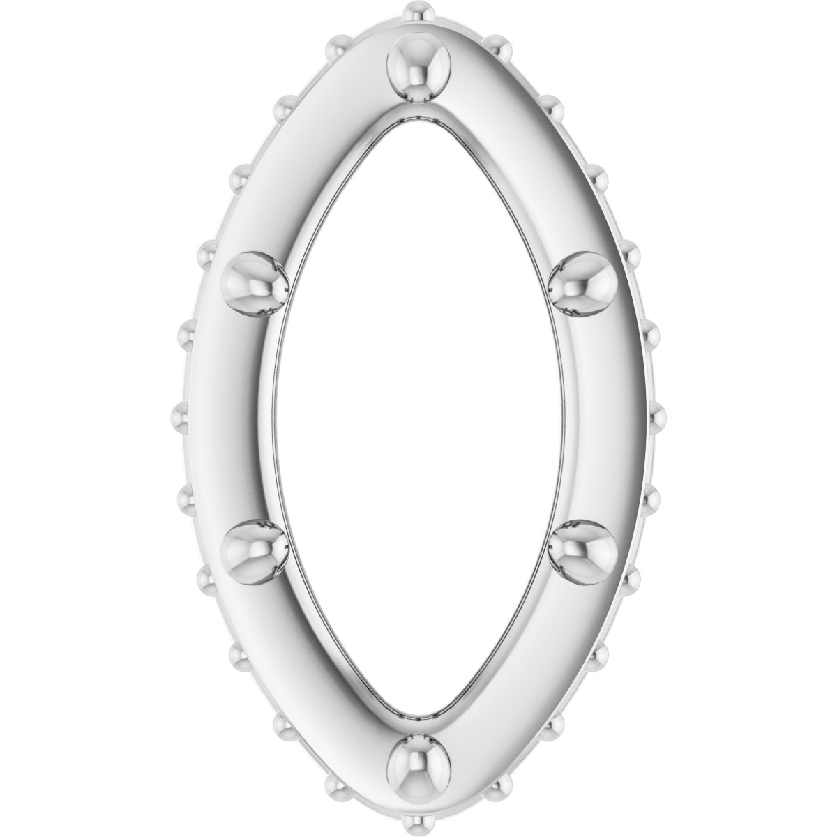 Hidden Halo-Style Bezel-Style Pendant