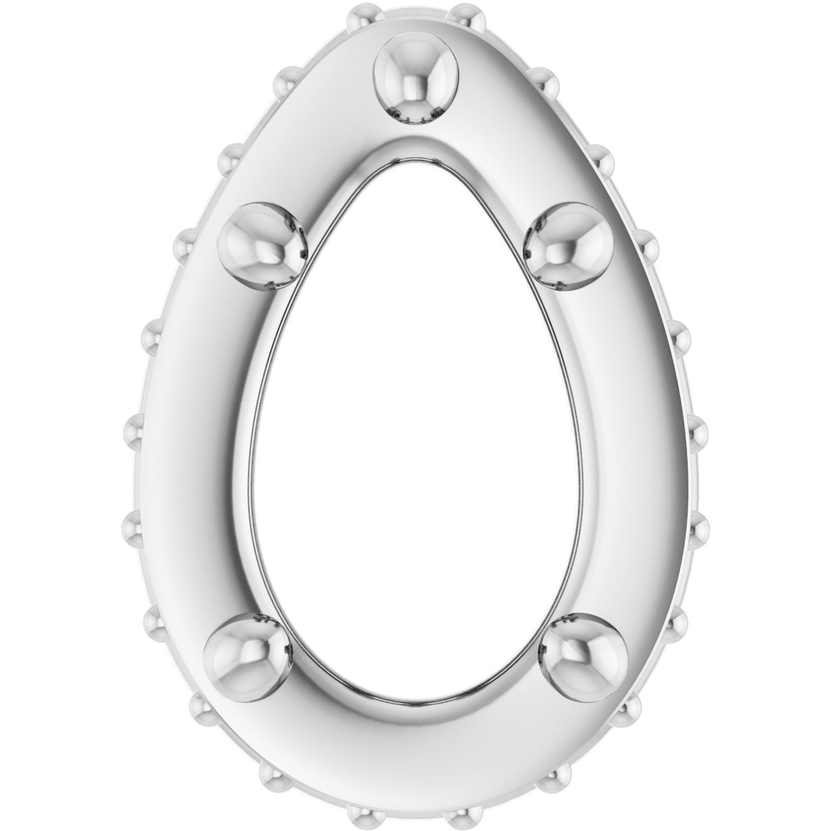 Hidden Halo-Style Bezel-Style Pendant