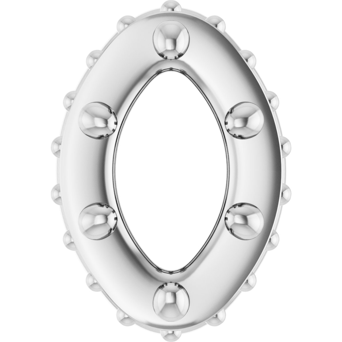Hidden Halo-Style Bezel-Style Pendant