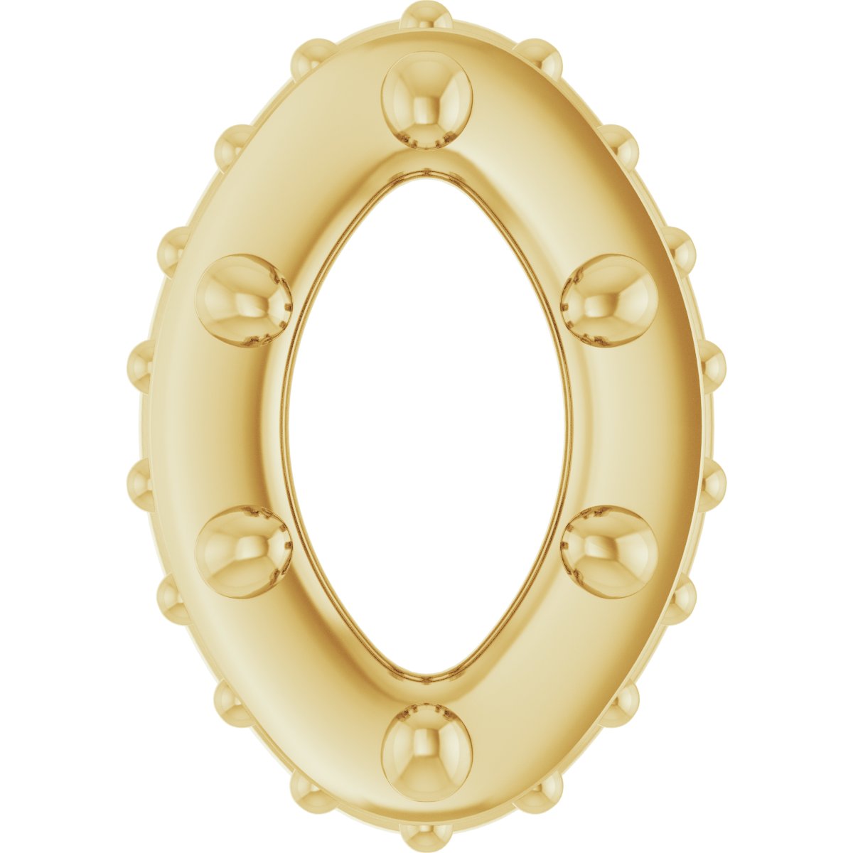 Hidden Halo-Style Bezel-Style Pendant