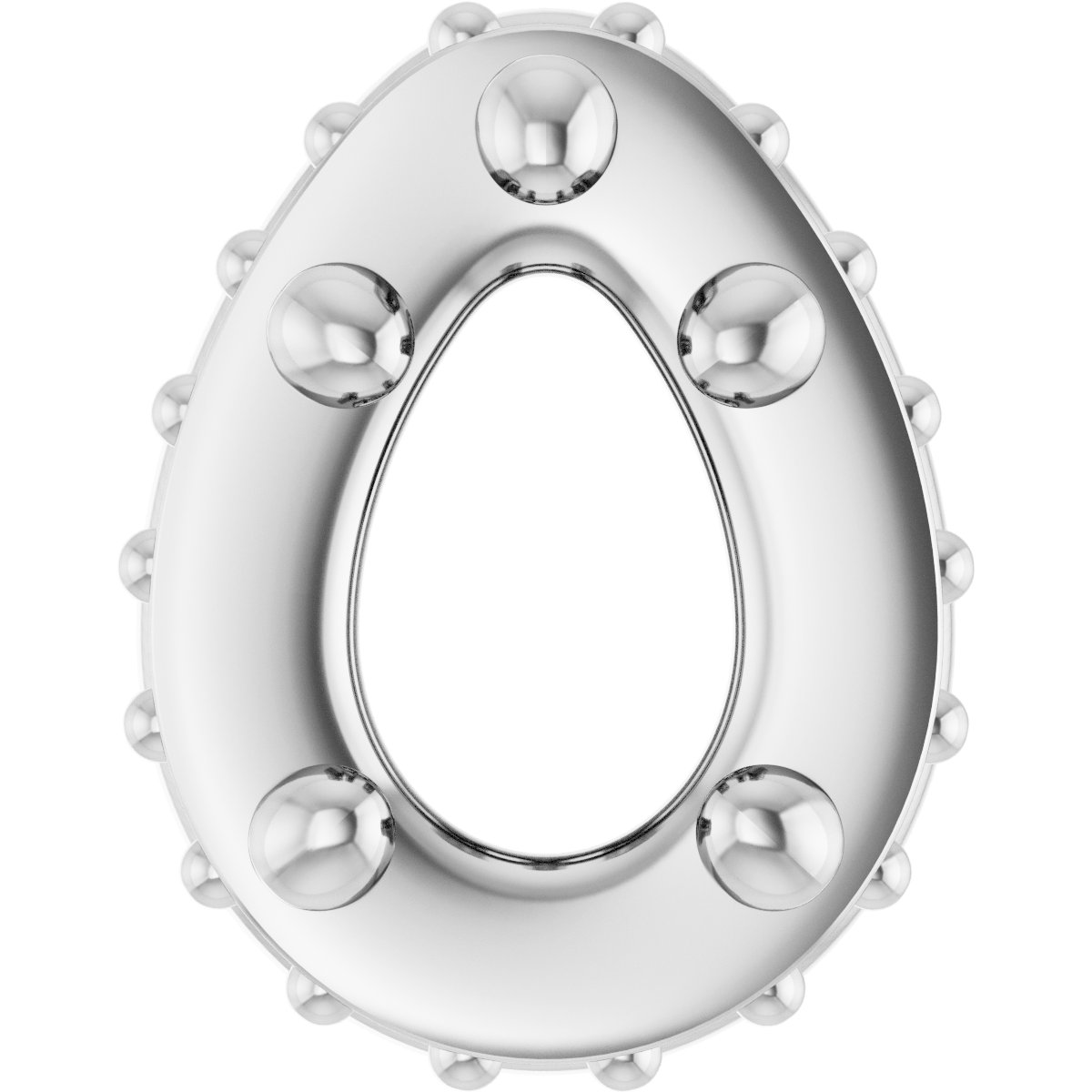 Hidden Halo-Style Bezel-Style Pendant