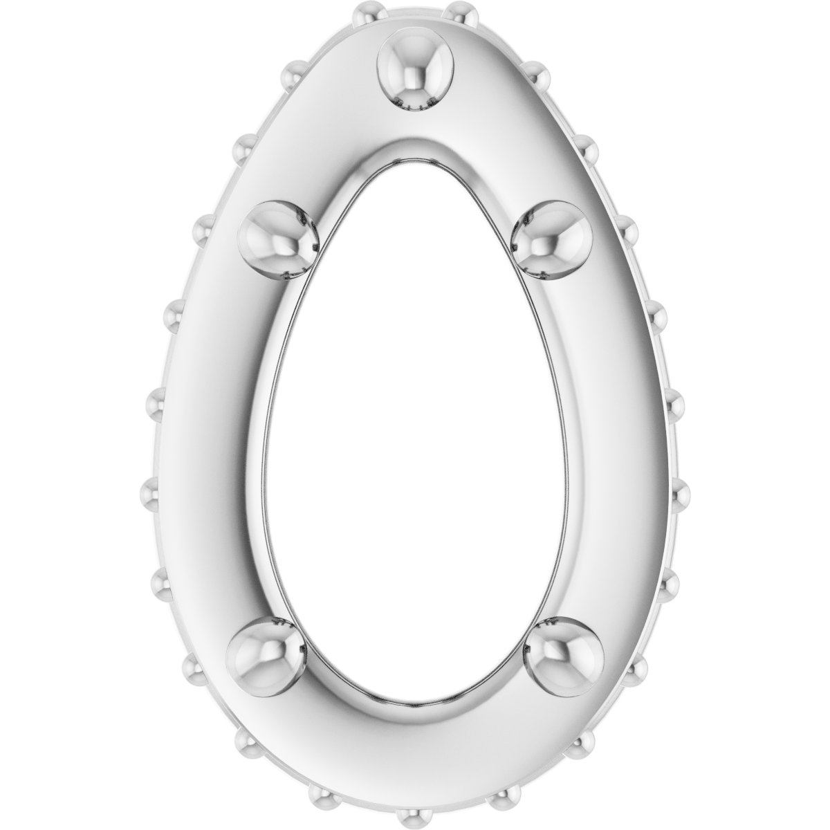 Hidden Halo-Style Bezel-Style Pendant