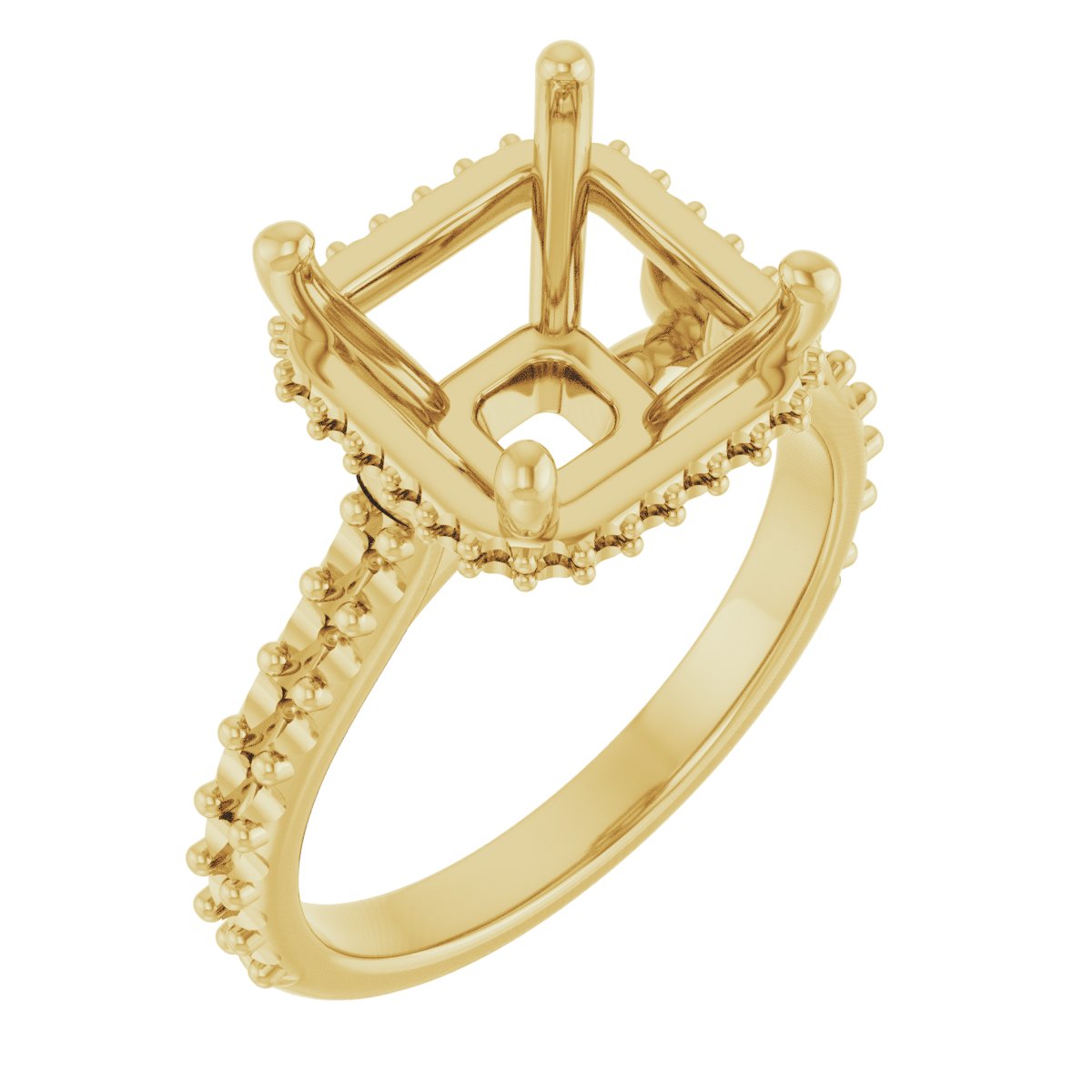 Hidden Halo-Style Engagement Ring