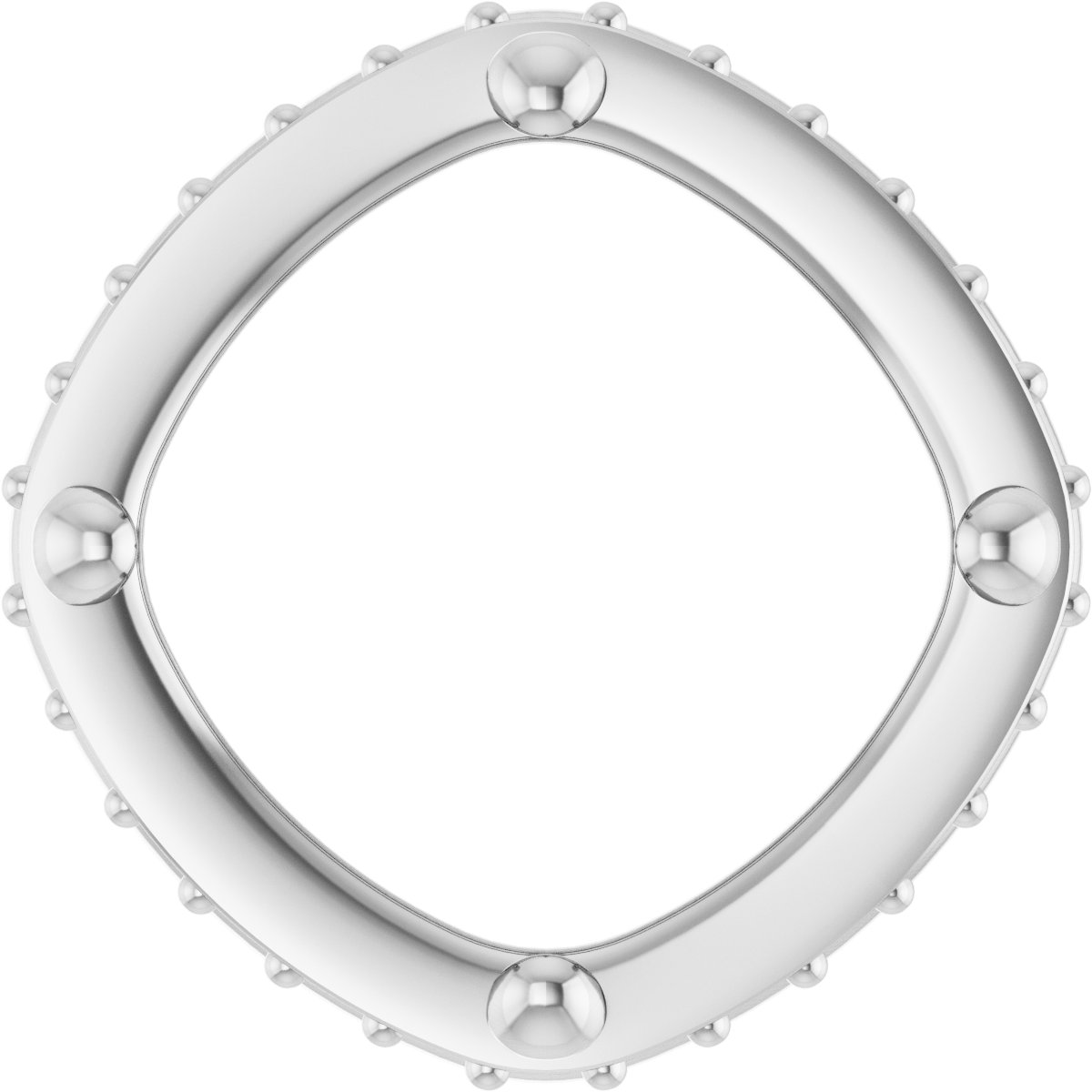 Hidden Halo-Style Bezel-Style Pendant