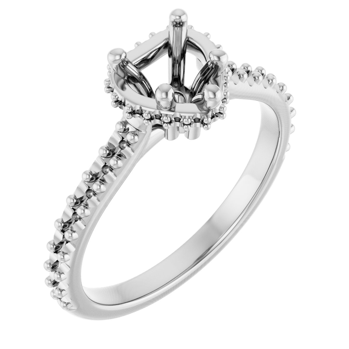 Hidden Halo-Style Engagement Ring