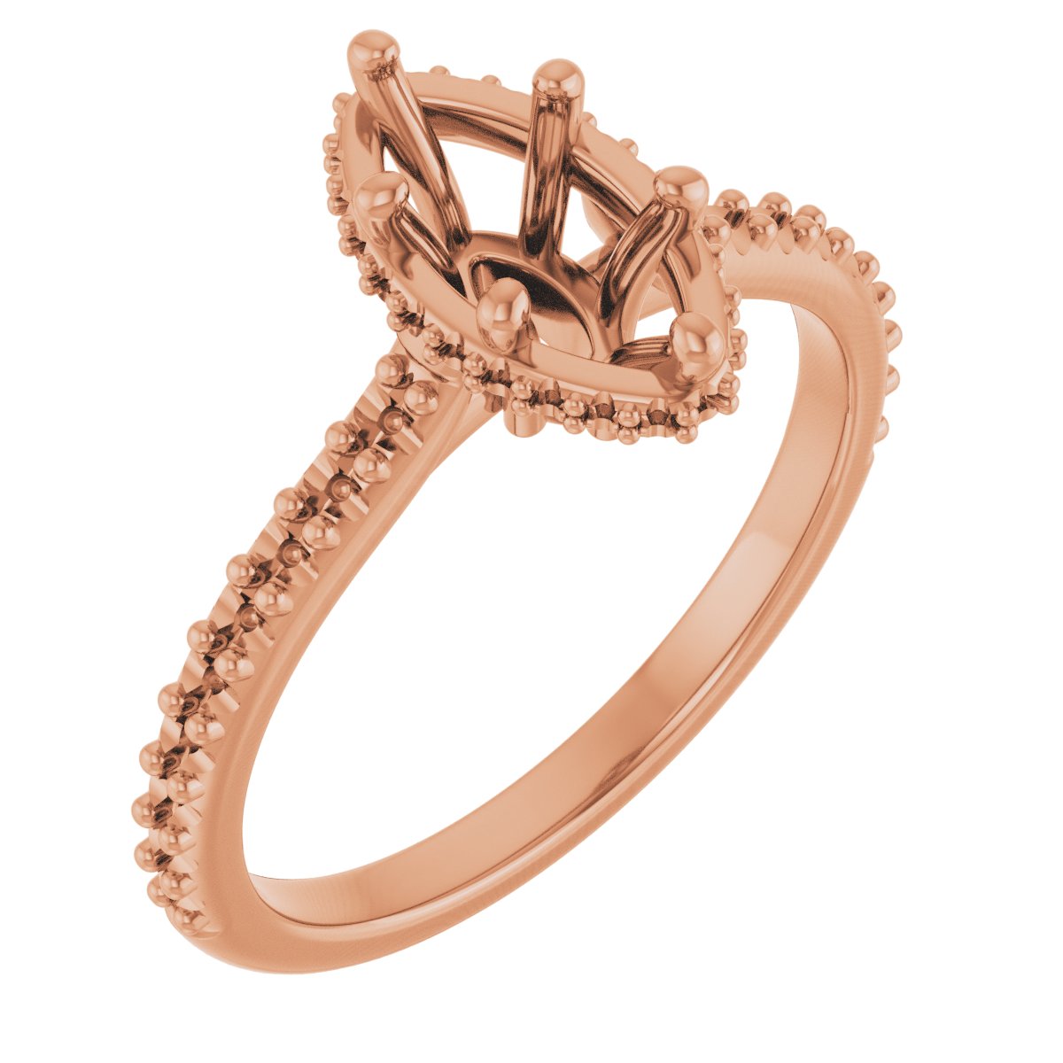 Hidden Halo-Style Engagement Ring