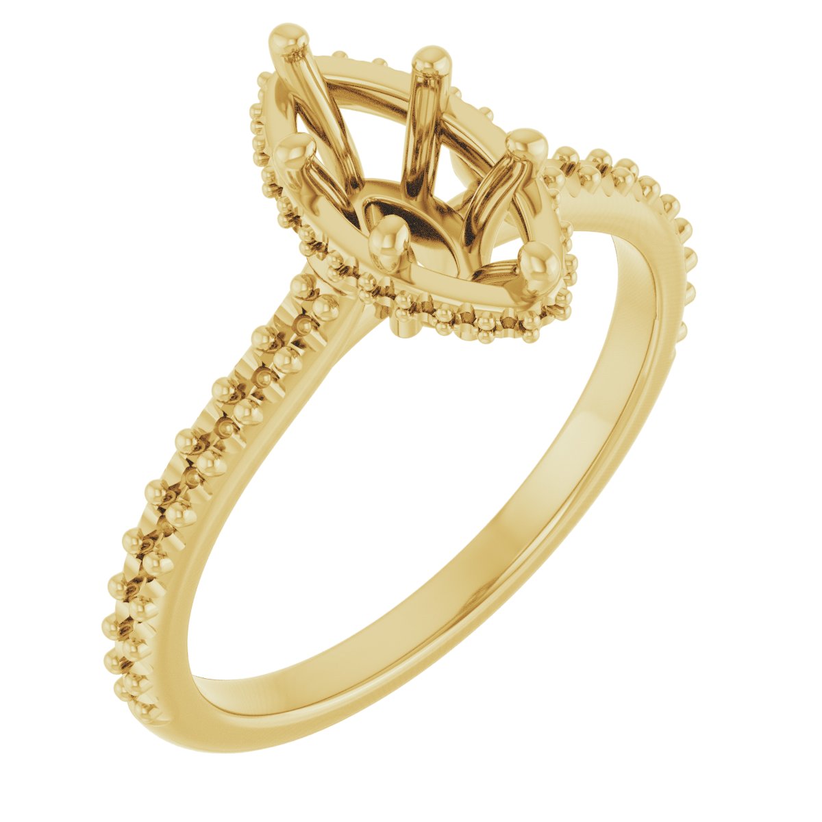 Hidden Halo-Style Engagement Ring
