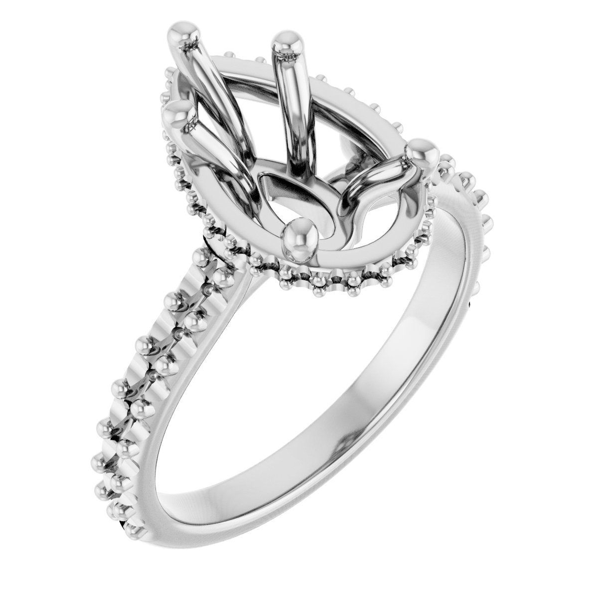 Hidden Halo-Style Engagement Ring