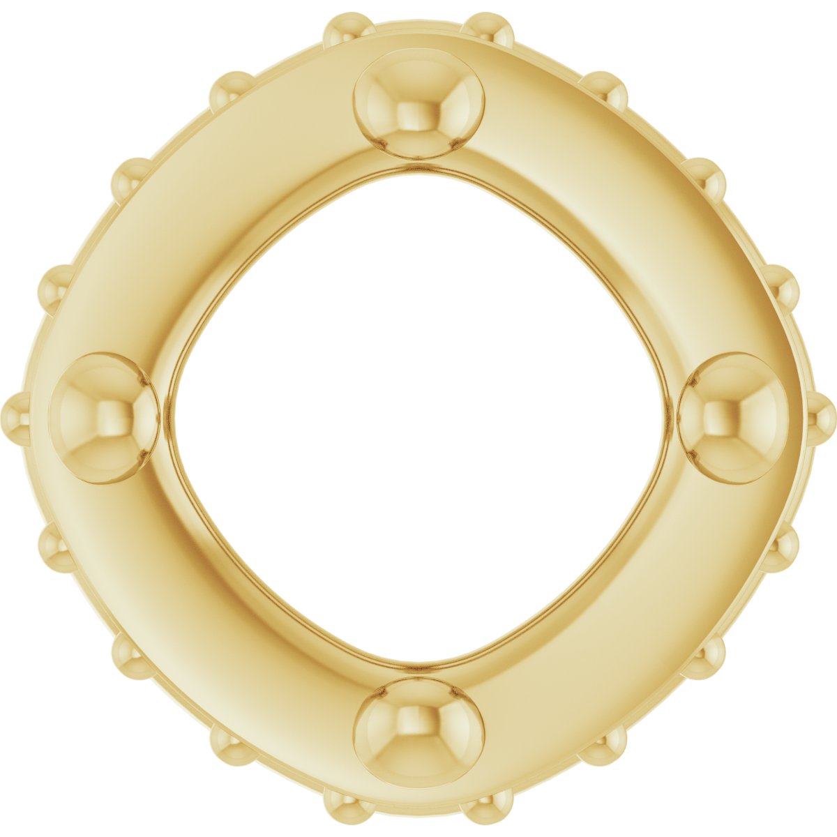 Hidden Halo-Style Bezel-Style Pendant