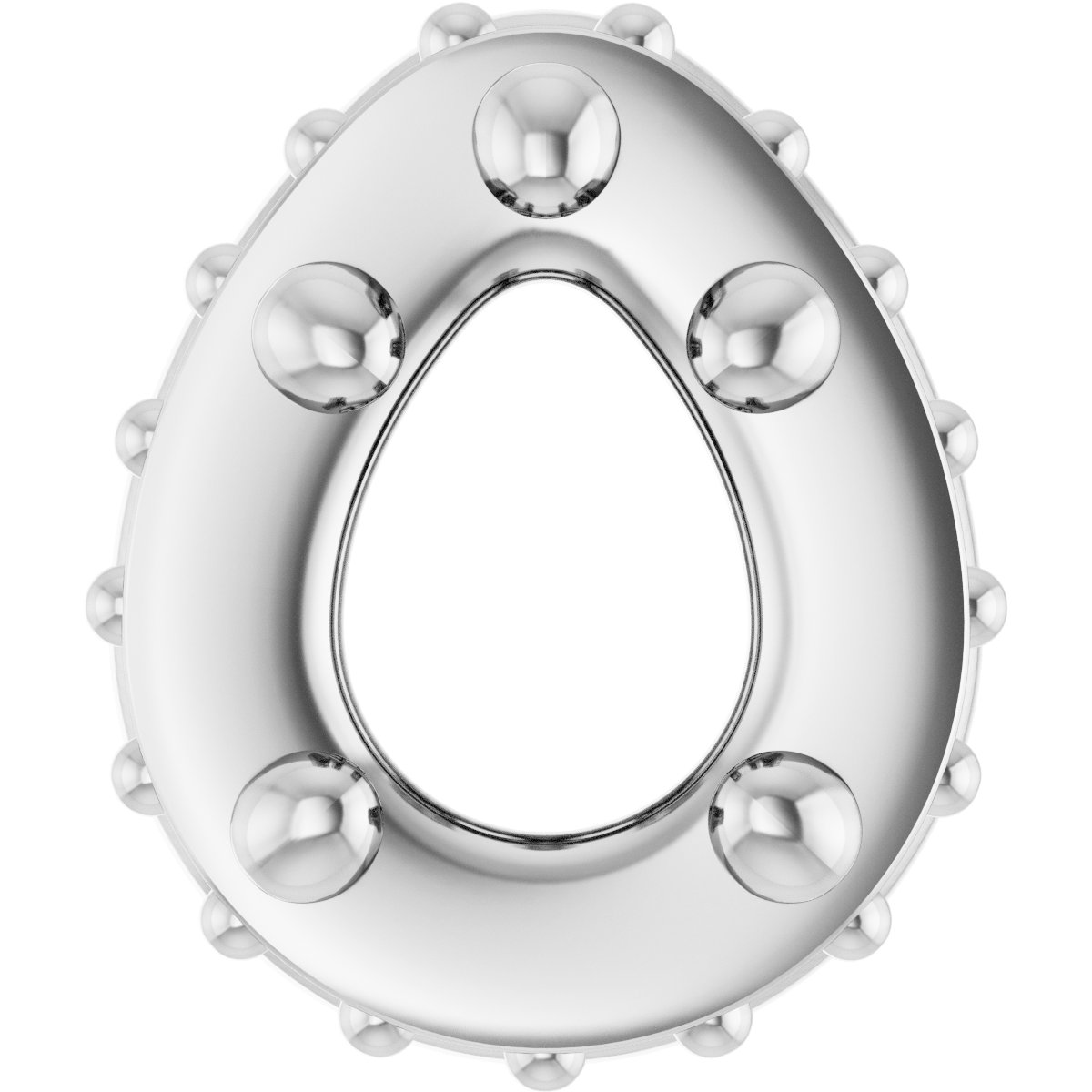Hidden Halo-Style Bezel-Style Pendant