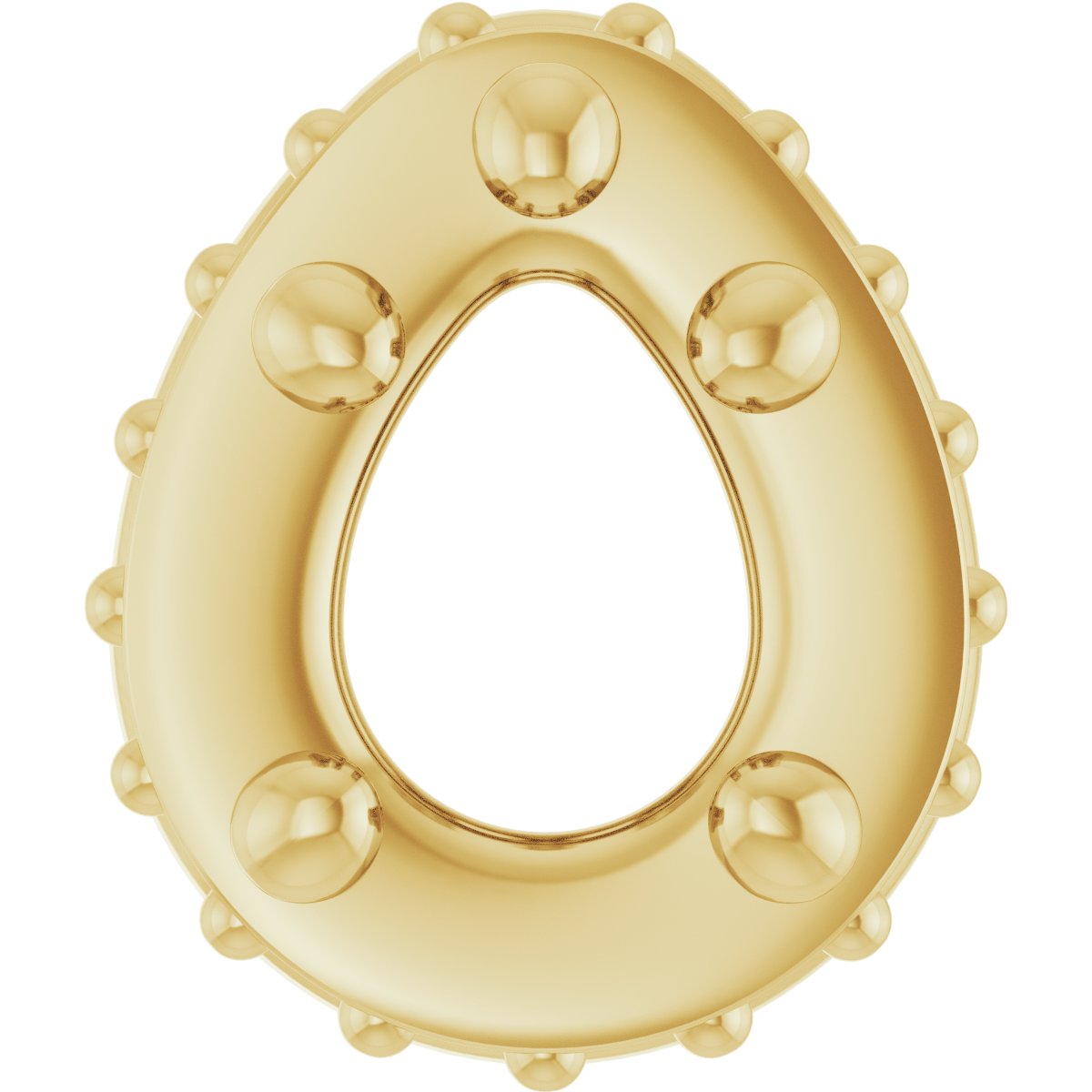 Hidden Halo-Style Bezel-Style Pendant