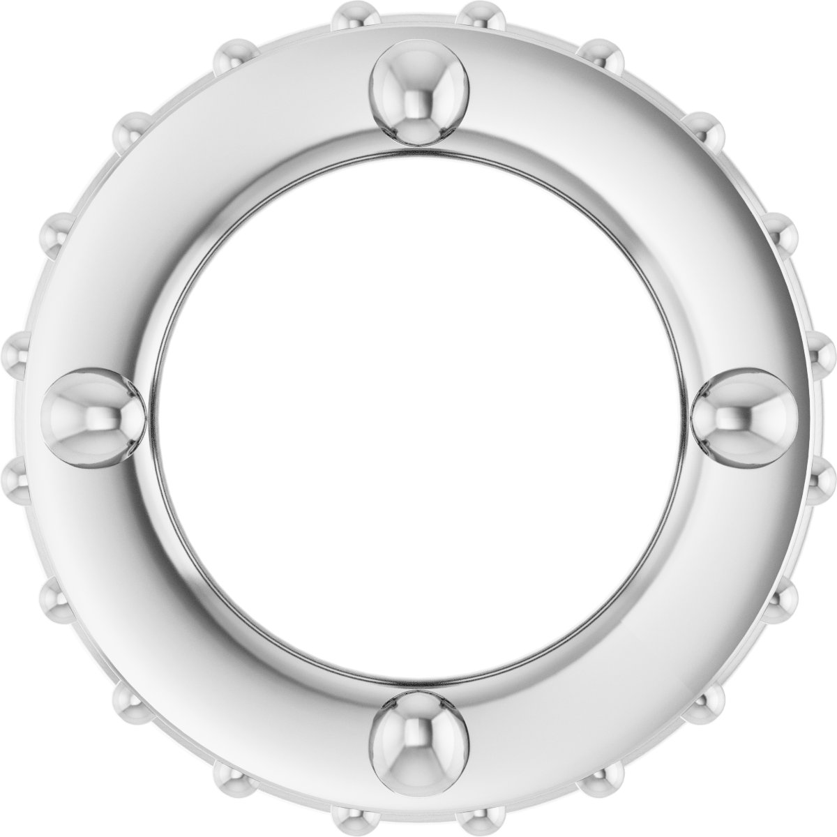Hidden Halo-Style Bezel-Style Pendant