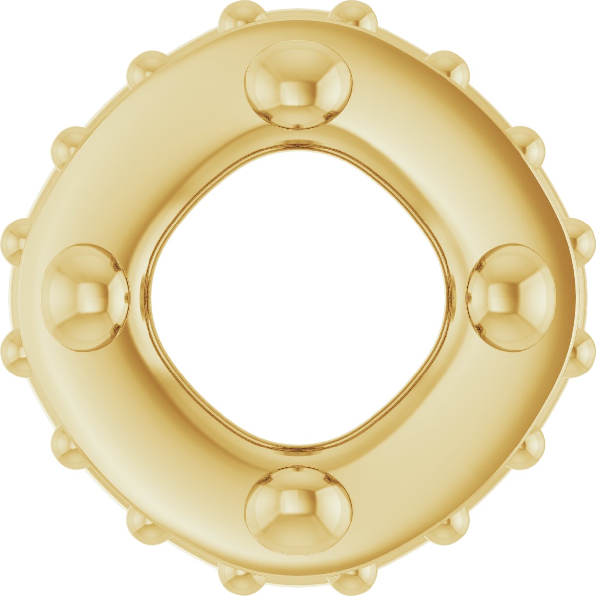 Hidden Halo-Style Bezel-Style Pendant