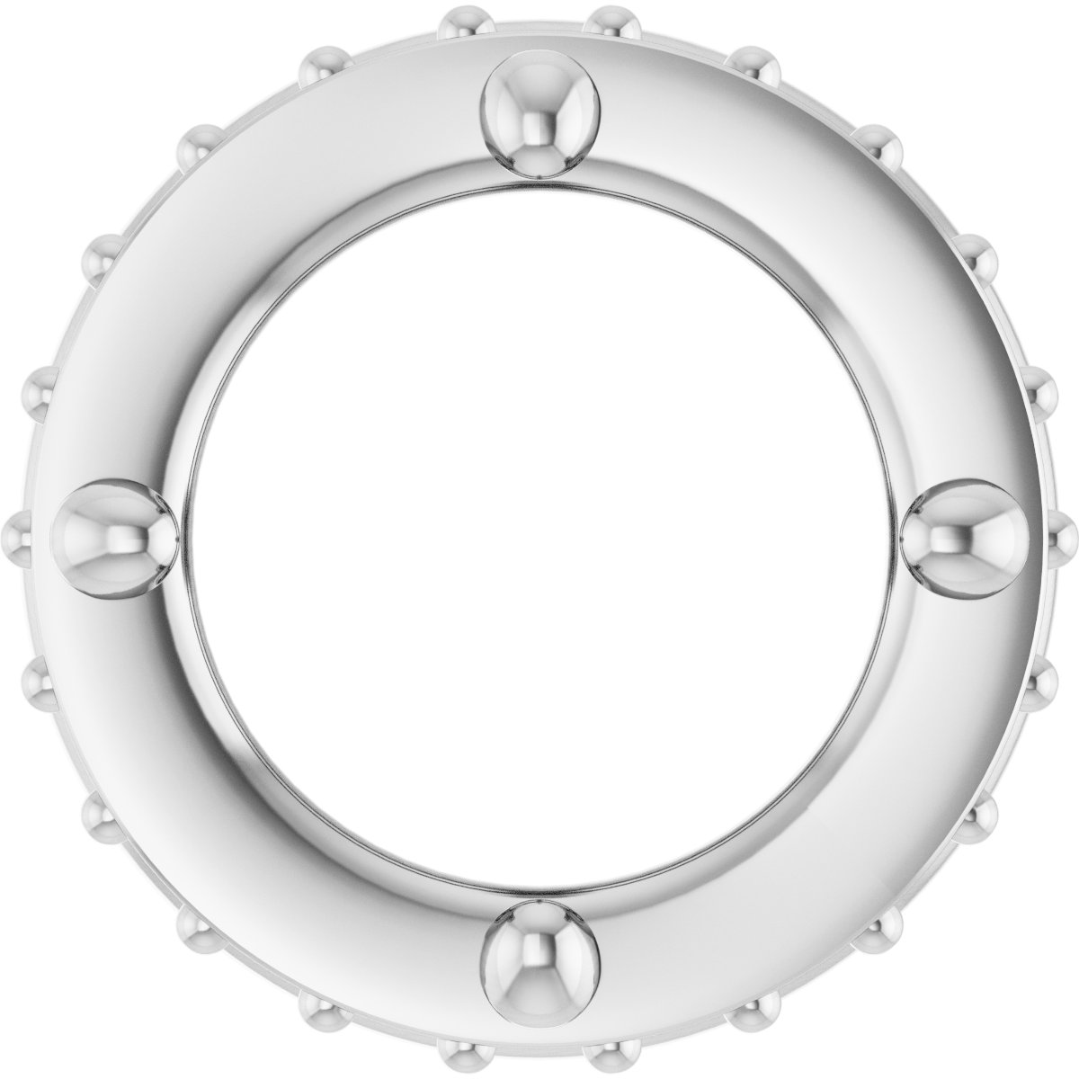 Hidden Halo-Style Bezel-Style Pendant
