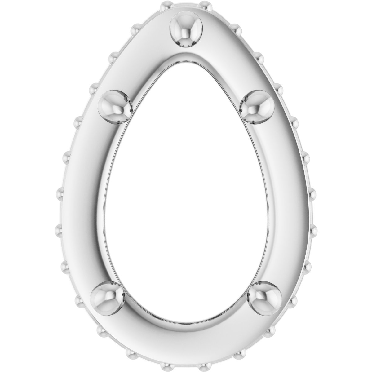 Hidden Halo-Style Bezel-Style Pendant
