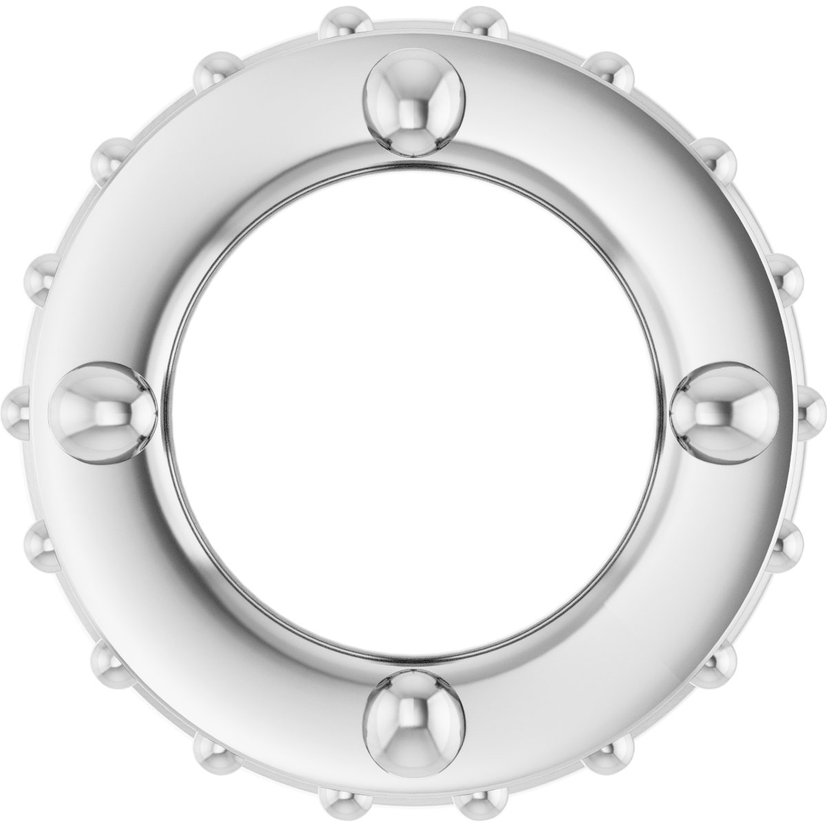 Hidden Halo-Style Bezel-Style Pendant