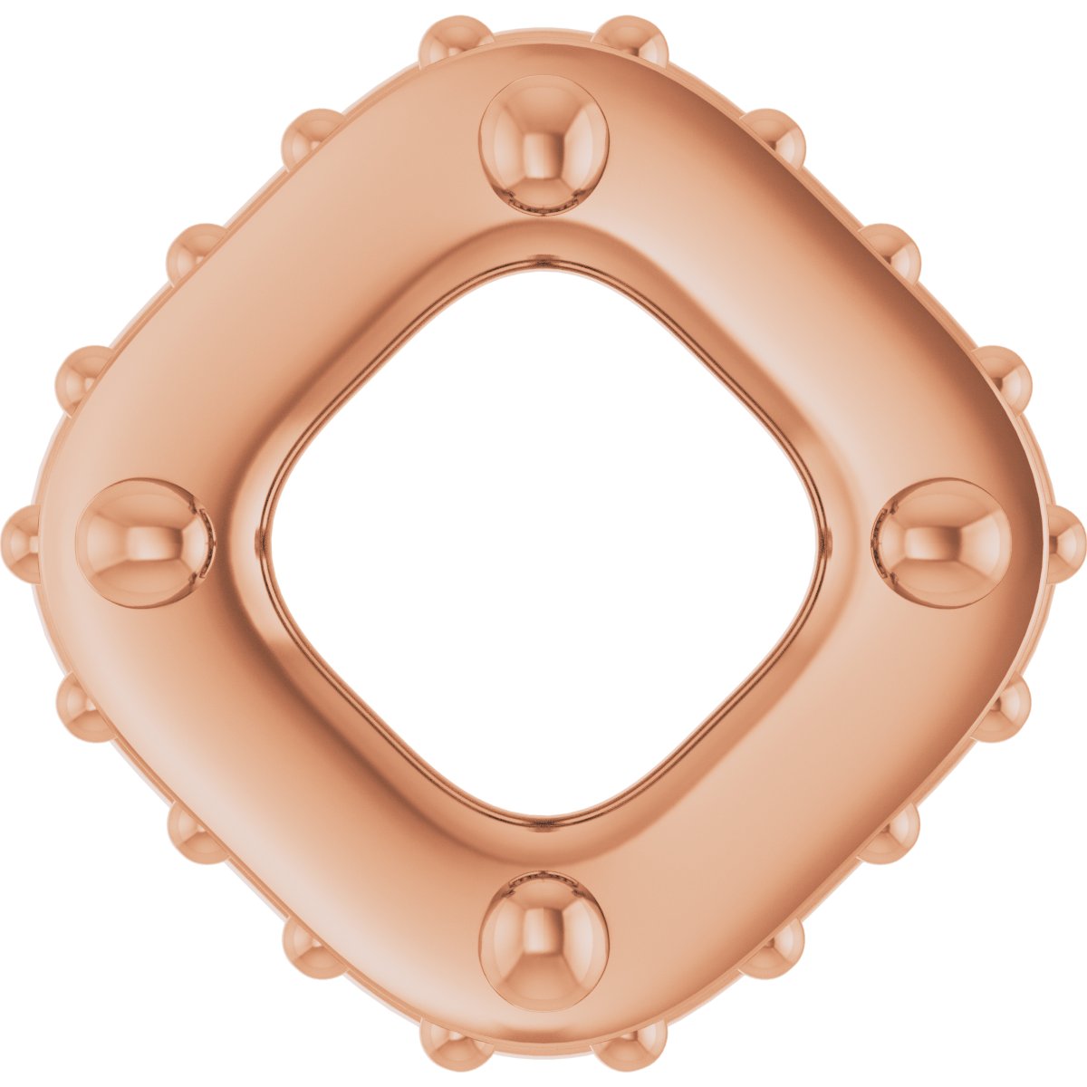 Hidden Halo-Style Bezel-Style Pendant