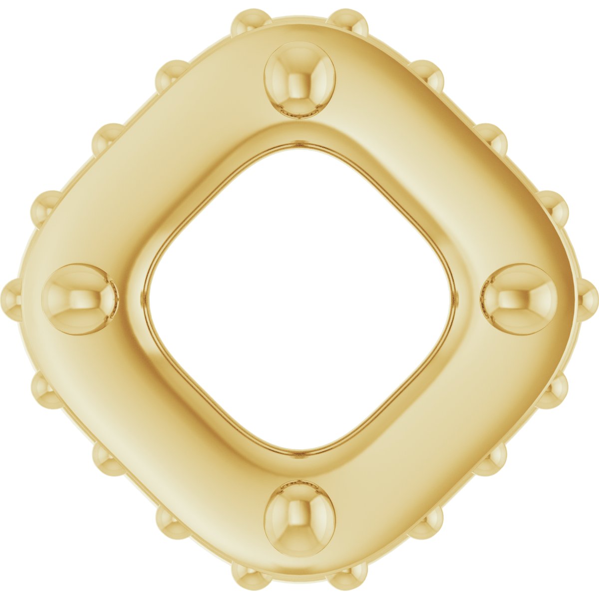 Hidden Halo-Style Bezel-Style Pendant