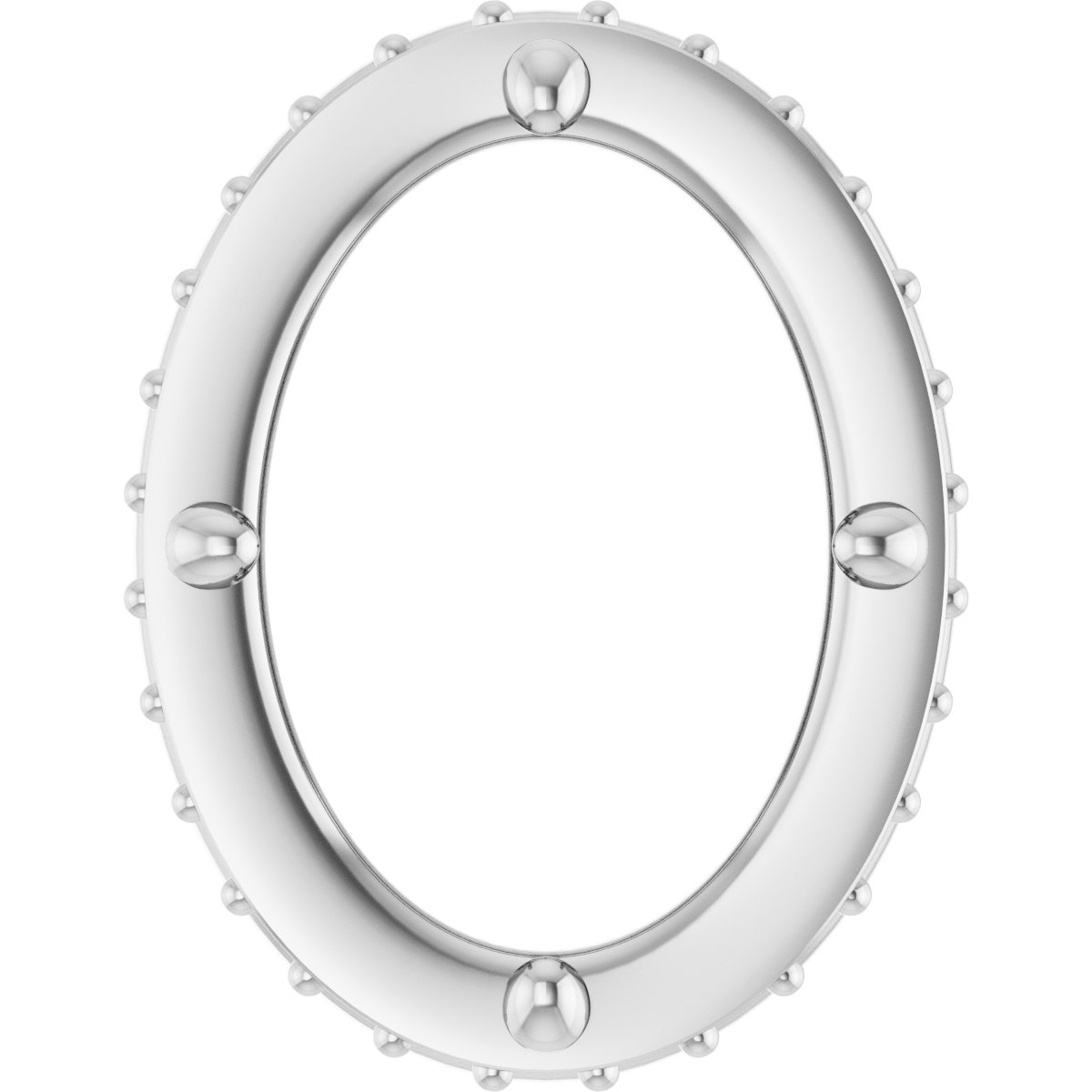 Hidden Halo-Style Bezel-Style Pendant