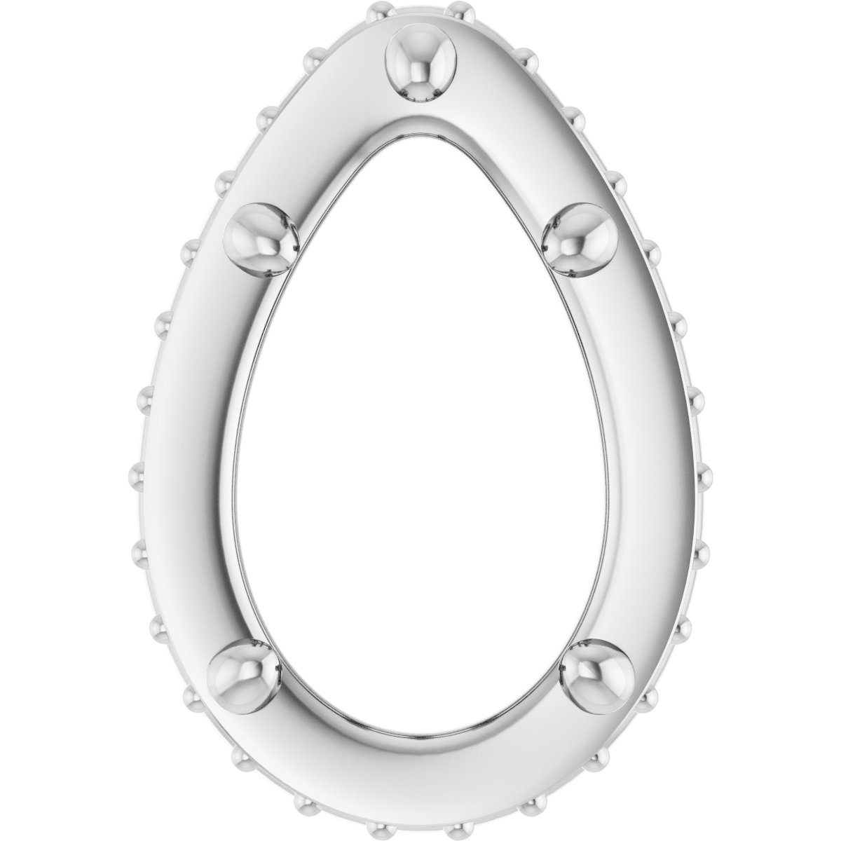 Hidden Halo-Style Bezel-Style Pendant