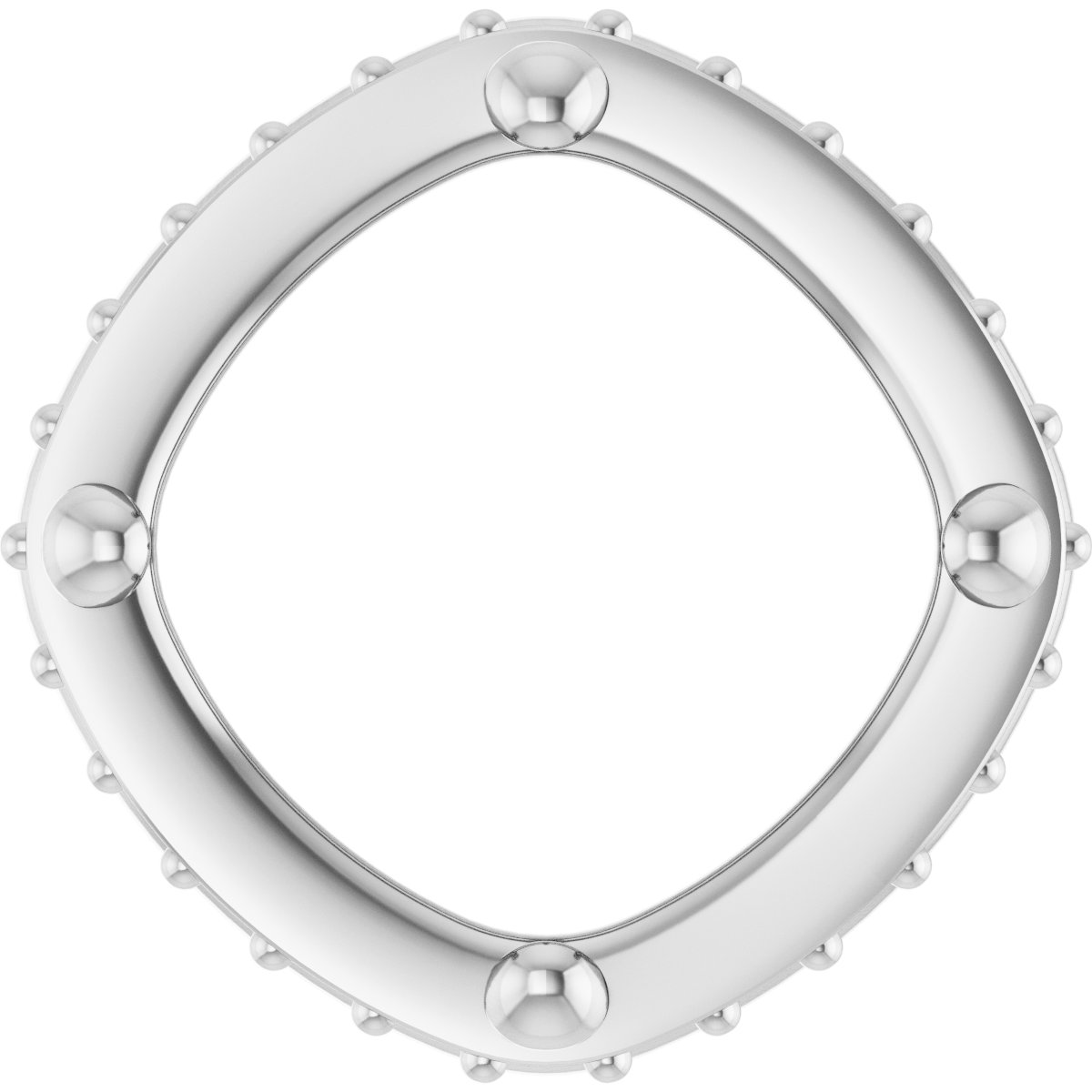 Hidden Halo-Style Bezel-Style Pendant