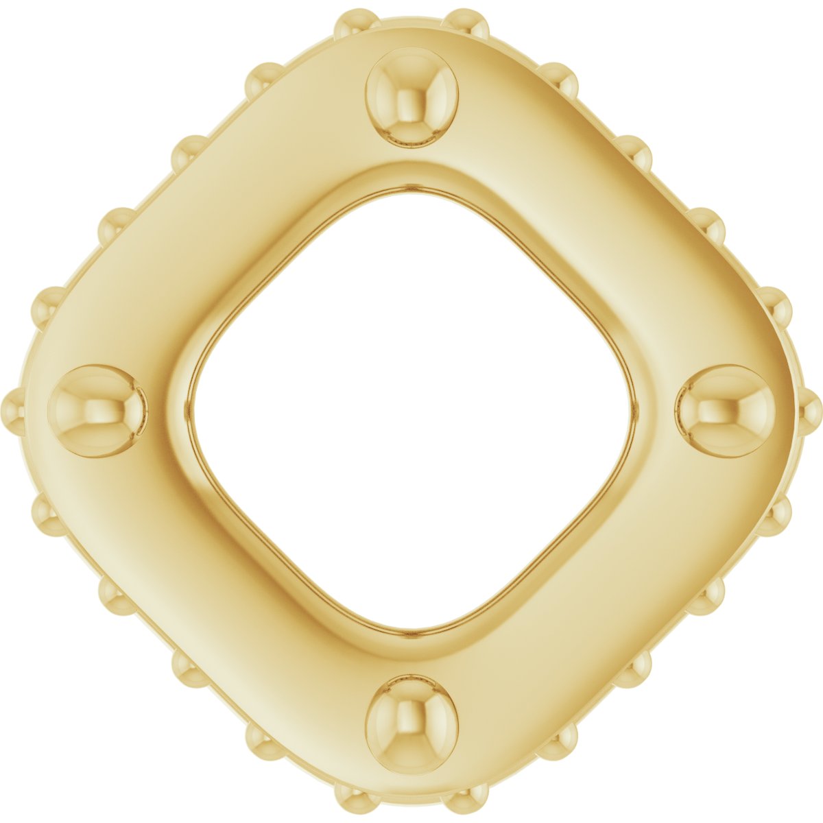 Hidden Halo-Style Bezel-Style Pendant