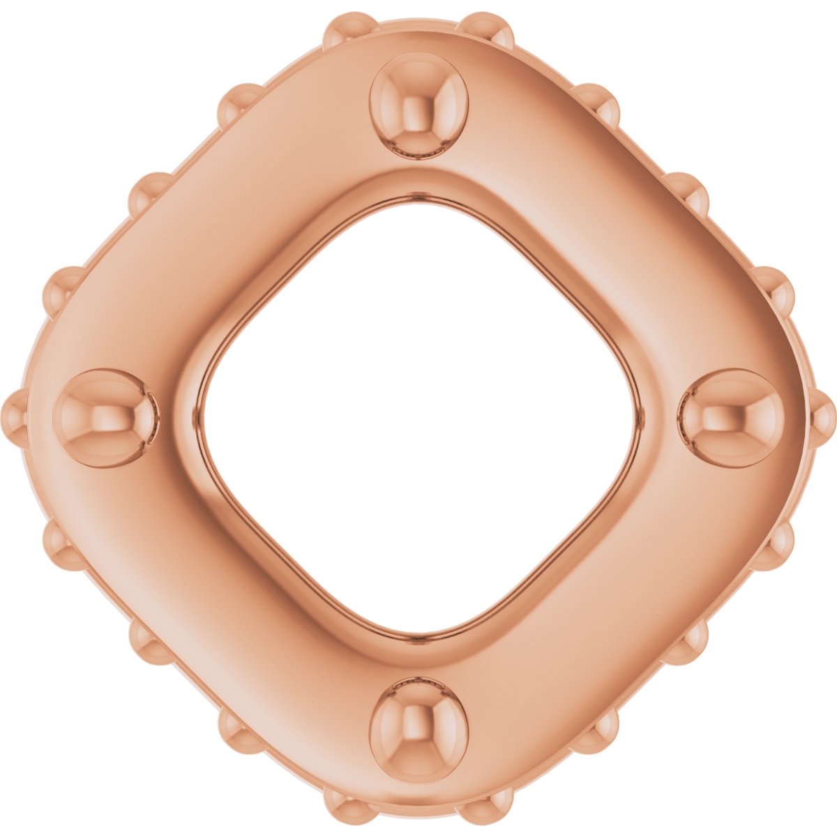 Hidden Halo-Style Bezel-Style Pendant