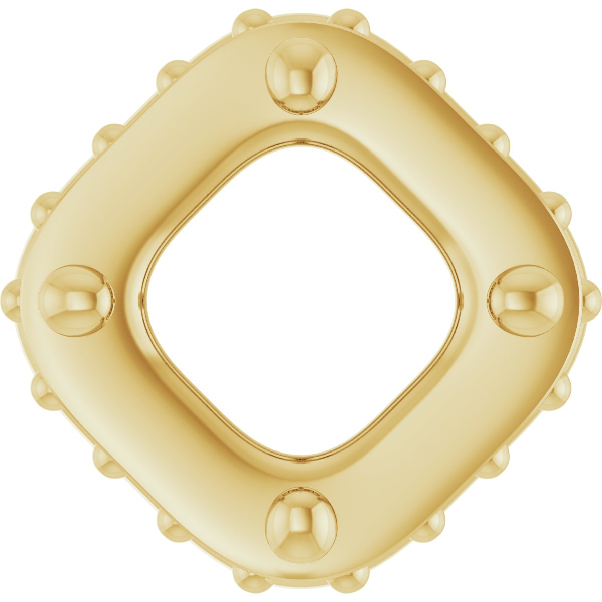 Hidden Halo-Style Bezel-Style Pendant