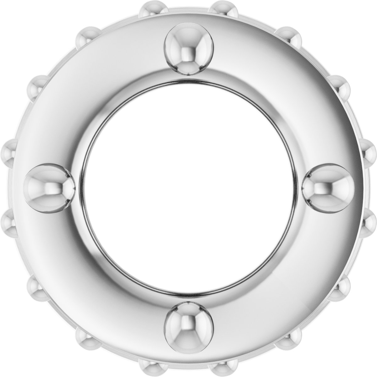 Hidden Halo-Style Bezel-Style Pendant