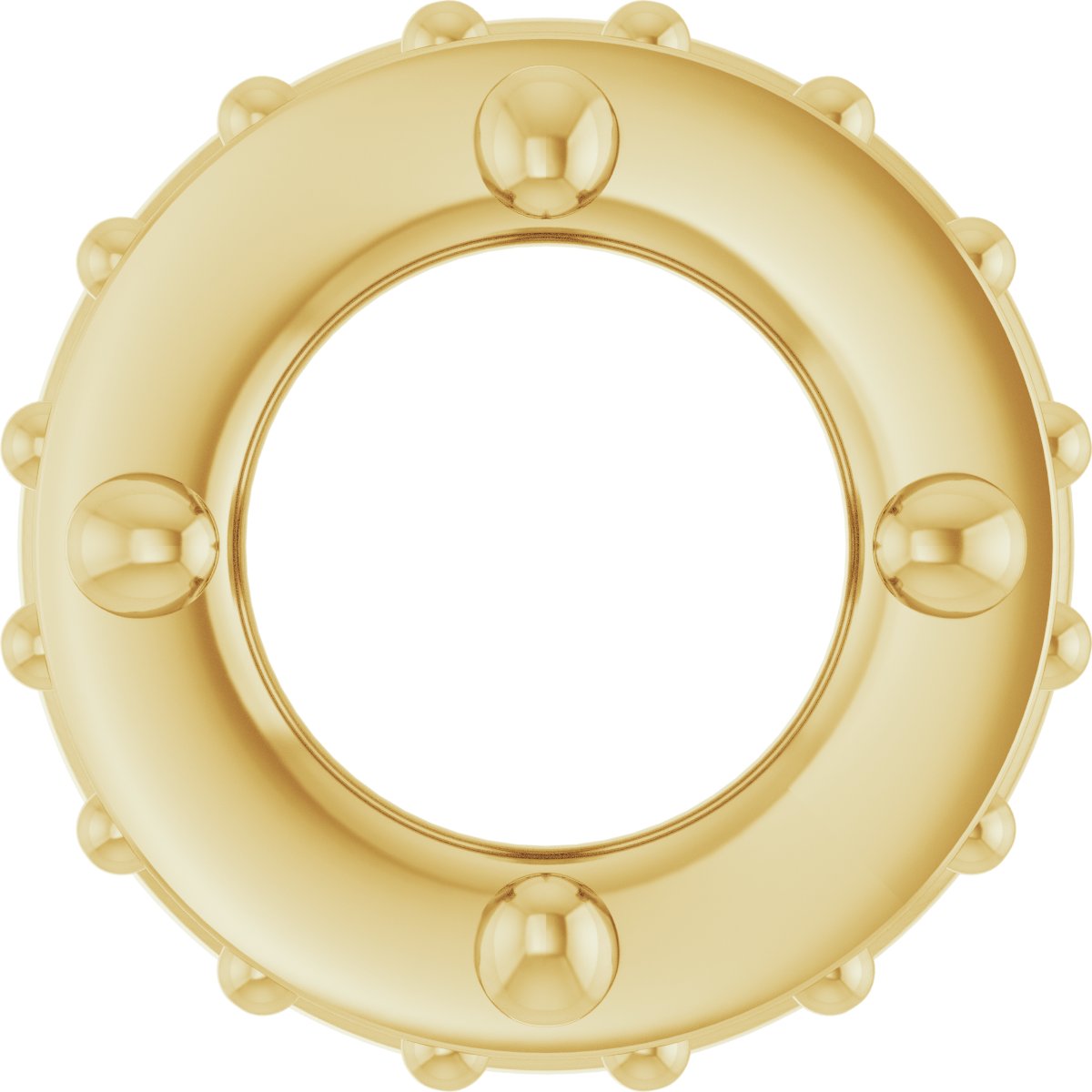 Hidden Halo-Style Bezel-Style Pendant