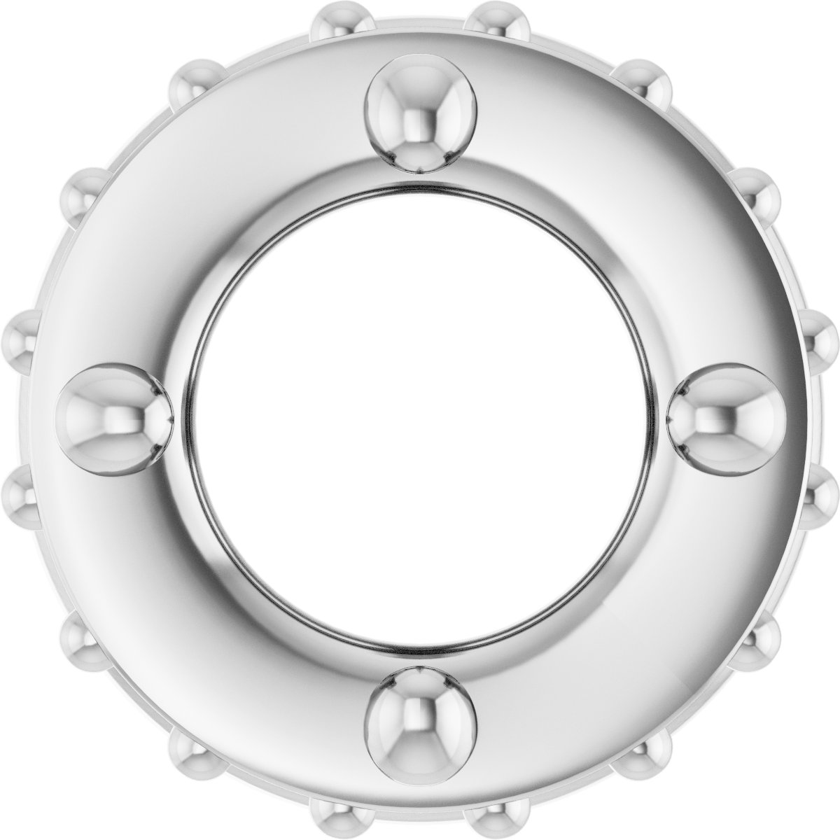 Hidden Halo-Style Bezel-Style Pendant
