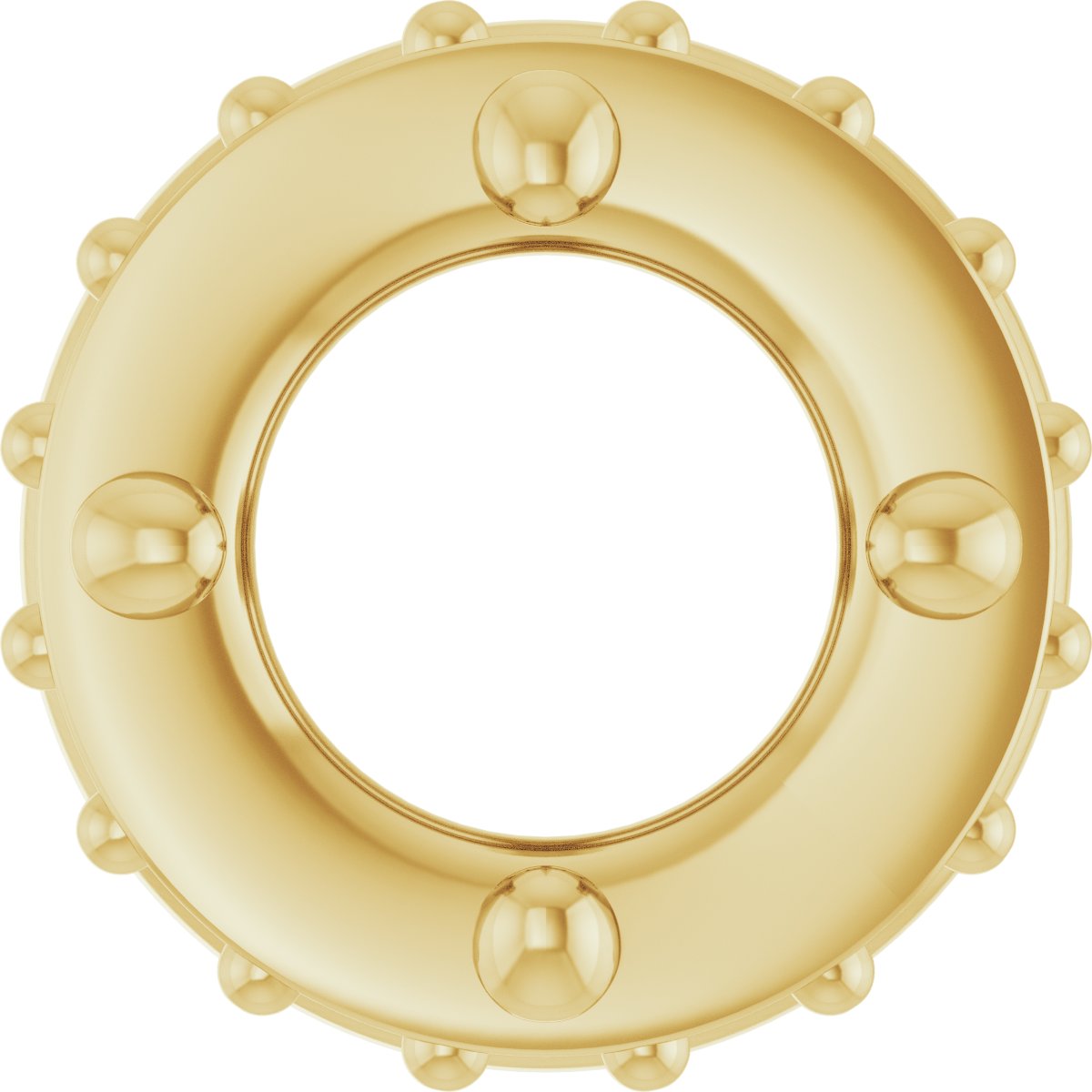Hidden Halo-Style Bezel-Style Pendant