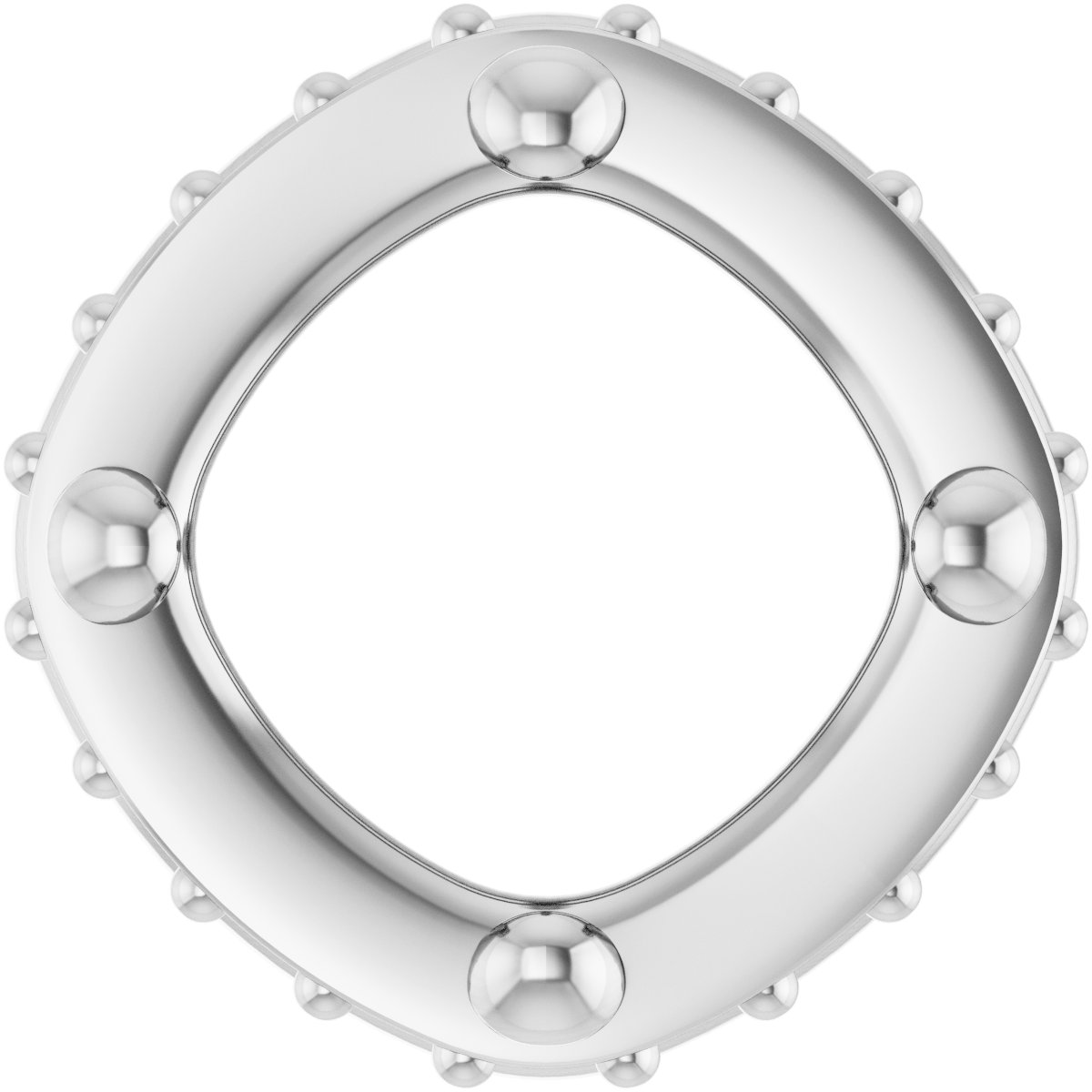 Hidden Halo-Style Bezel-Style Pendant