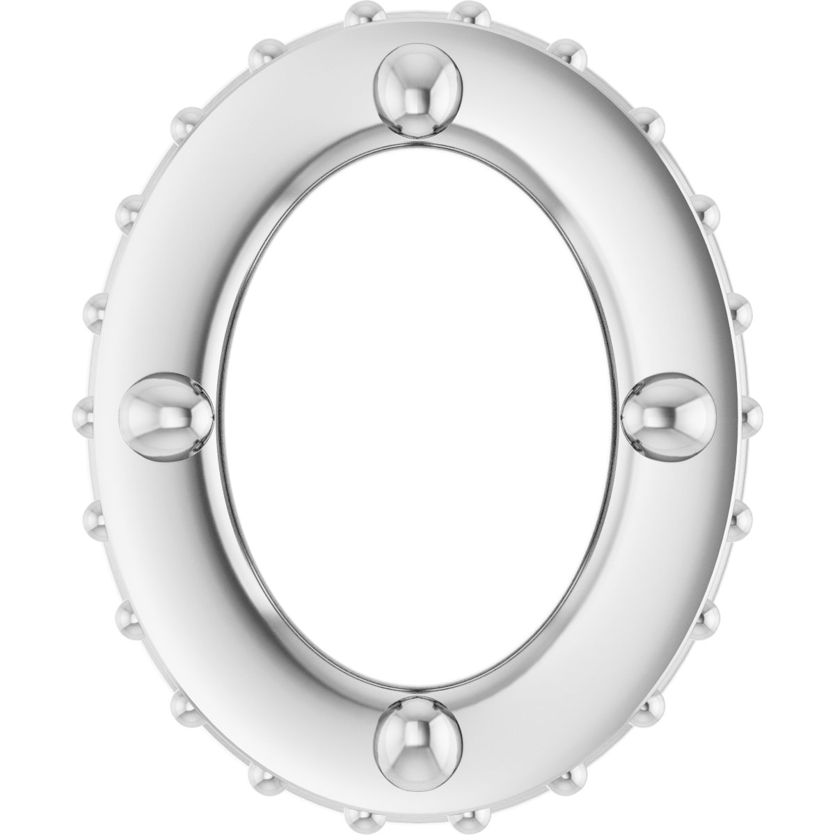 Hidden Halo-Style Bezel-Style Pendant